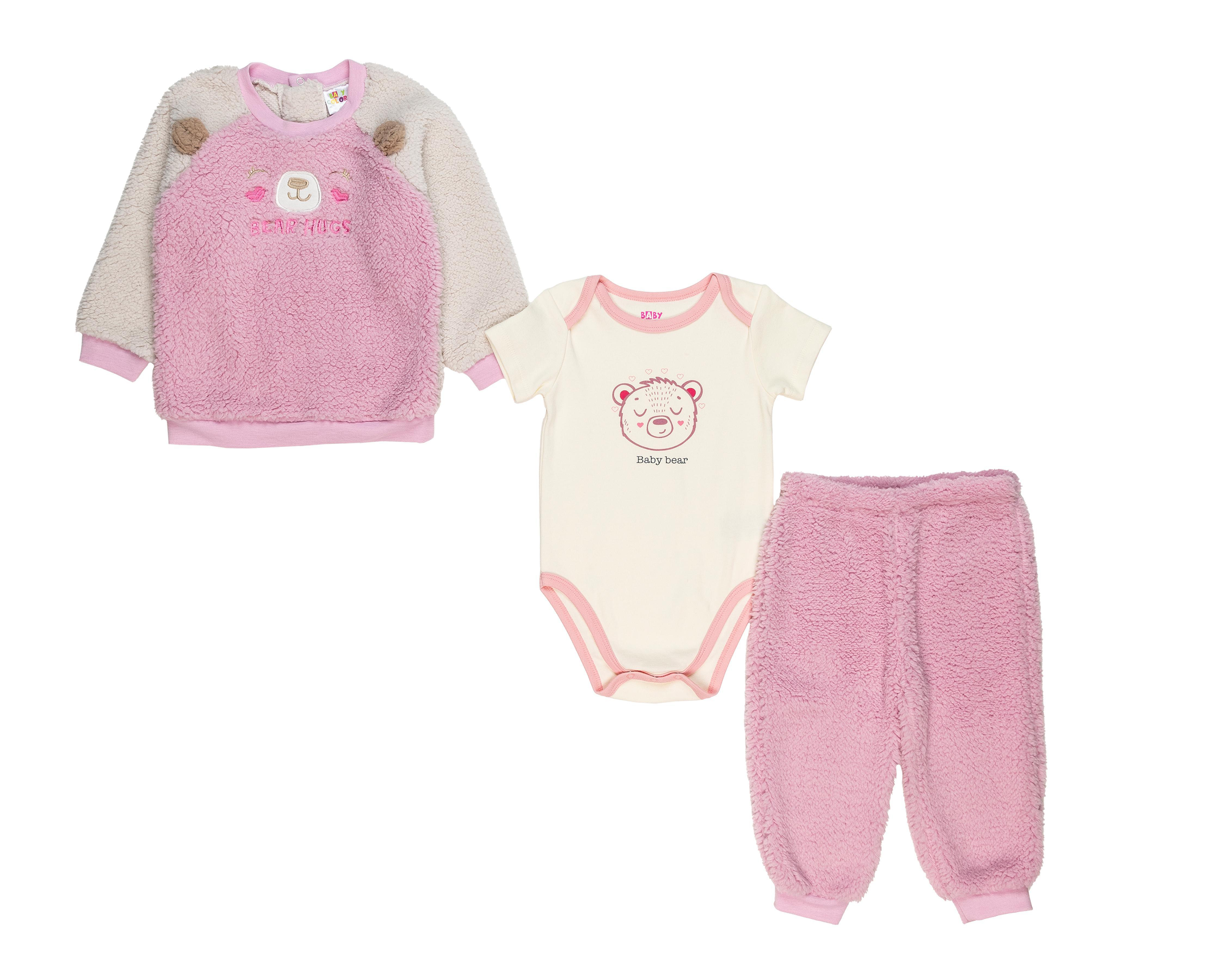 Conjunto Baby Colors para Bebé Niña 3 Piezas