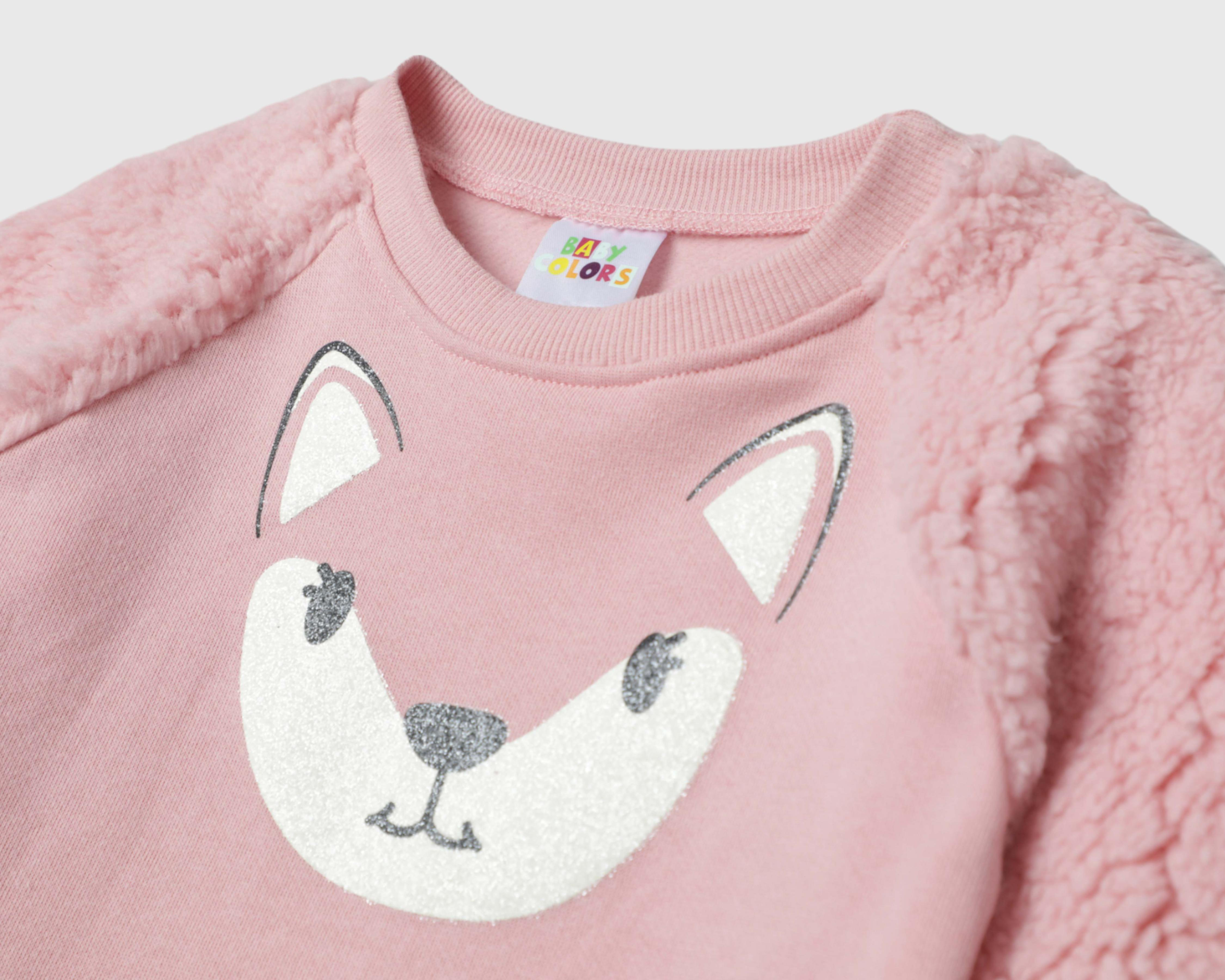 Foto 4 pulgar | Sudadera y Pantalón Baby Colors para Bebé Niña