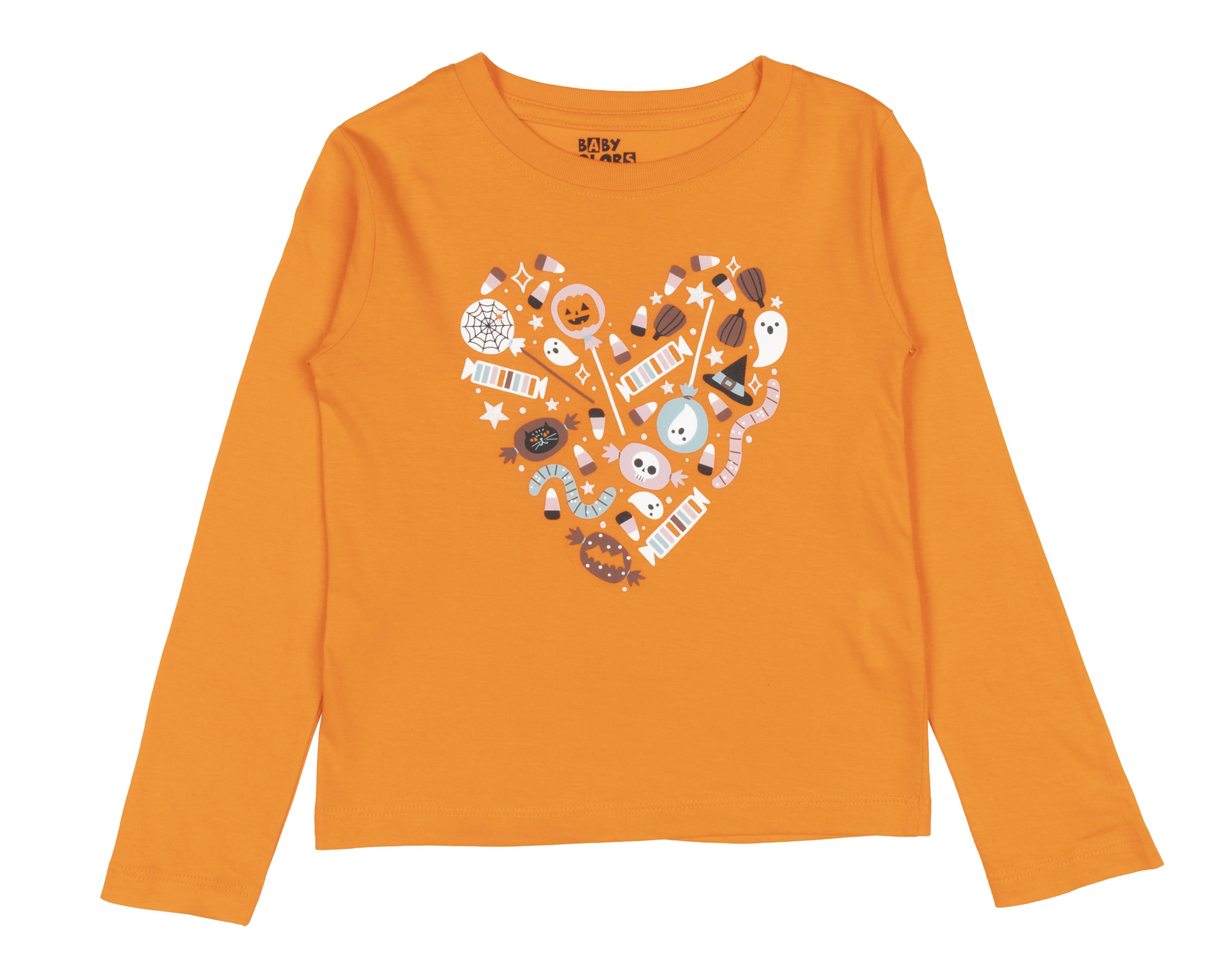 Playera Baby Colors Halloween de Algodón para Bebé Niña $39