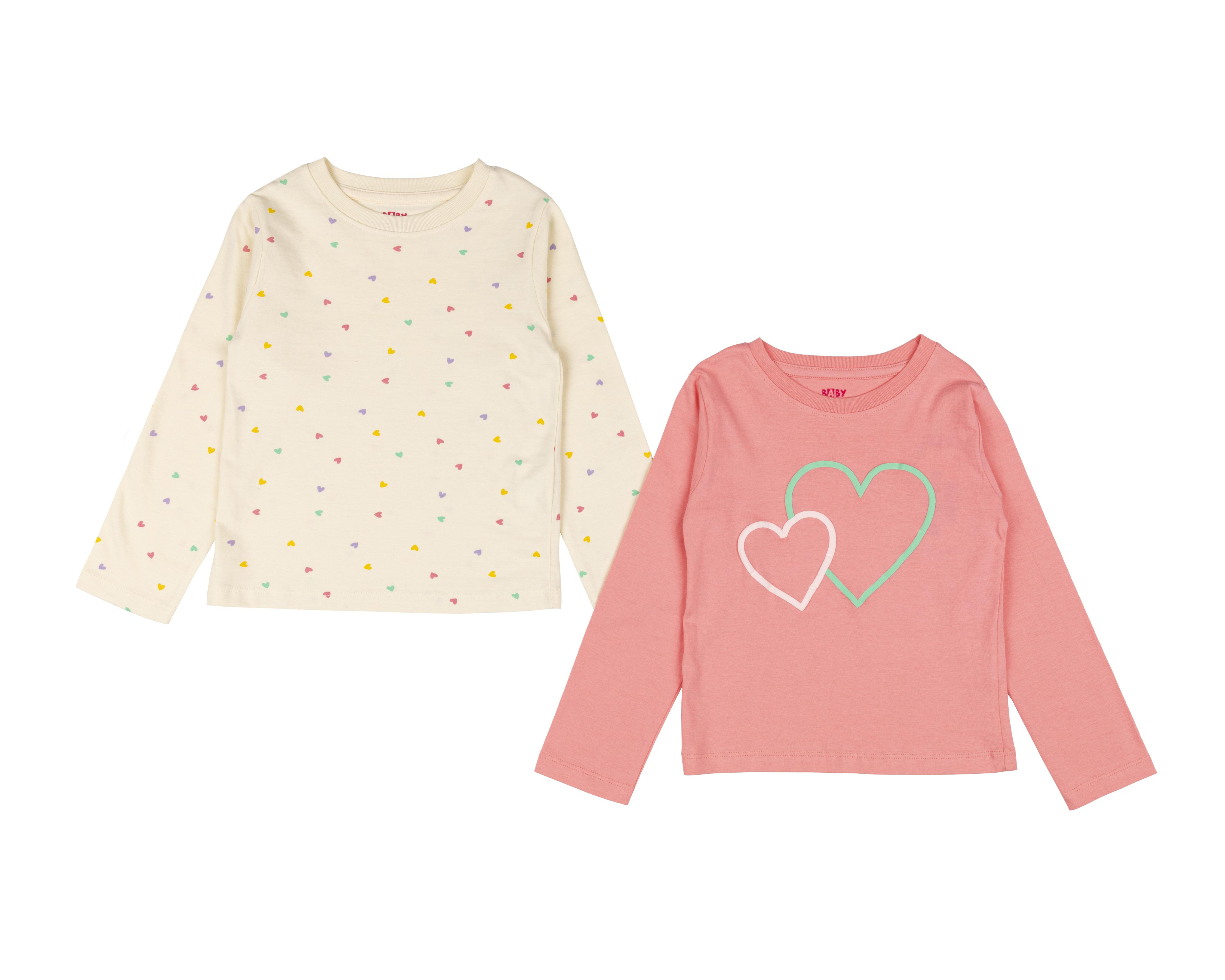 Playera Baby Colors para Bebé Niña 2 Piezas