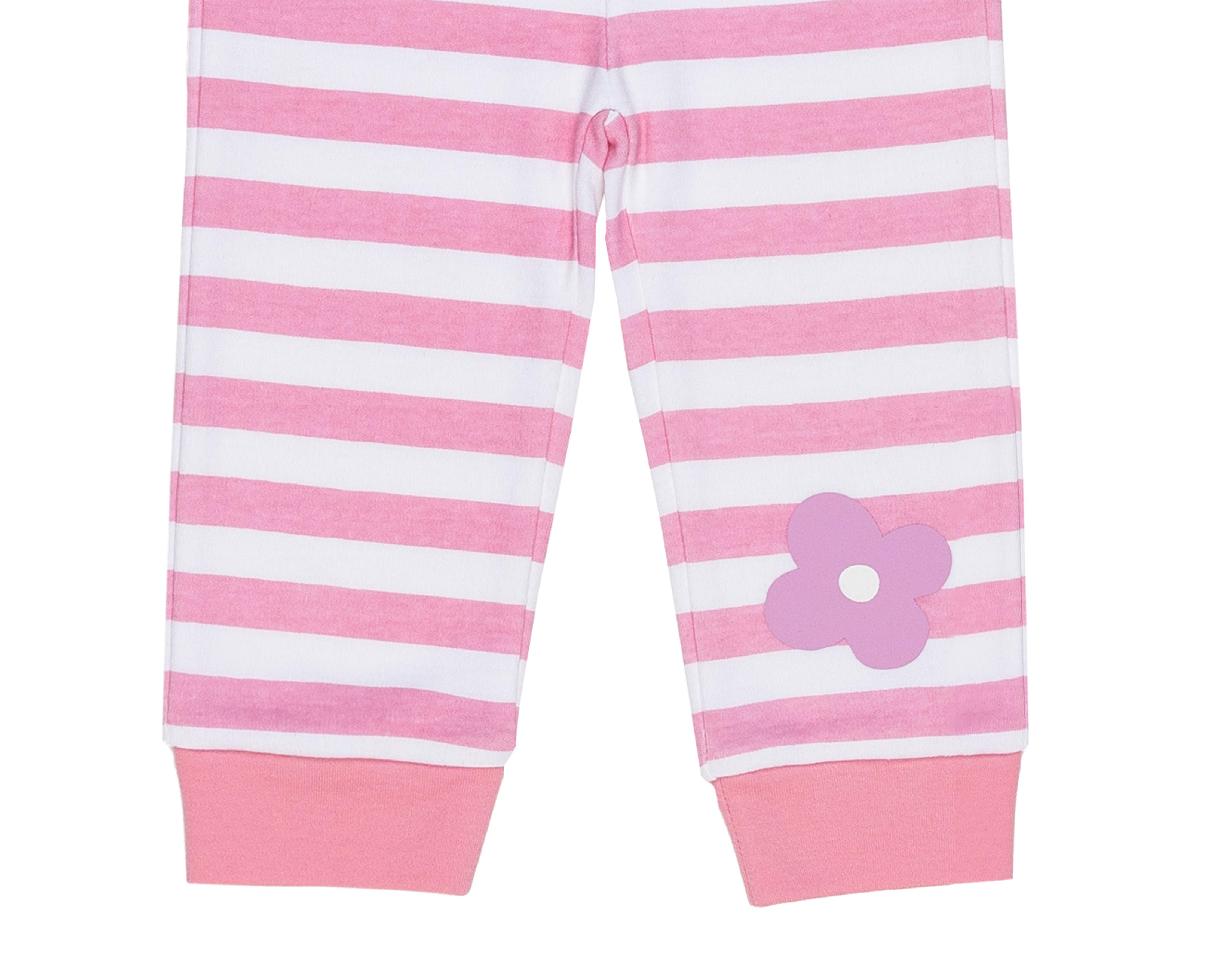 Foto 4 pulgar | Pantalón Baby Colors de Algodón para Bebé Niña 3 Piezas