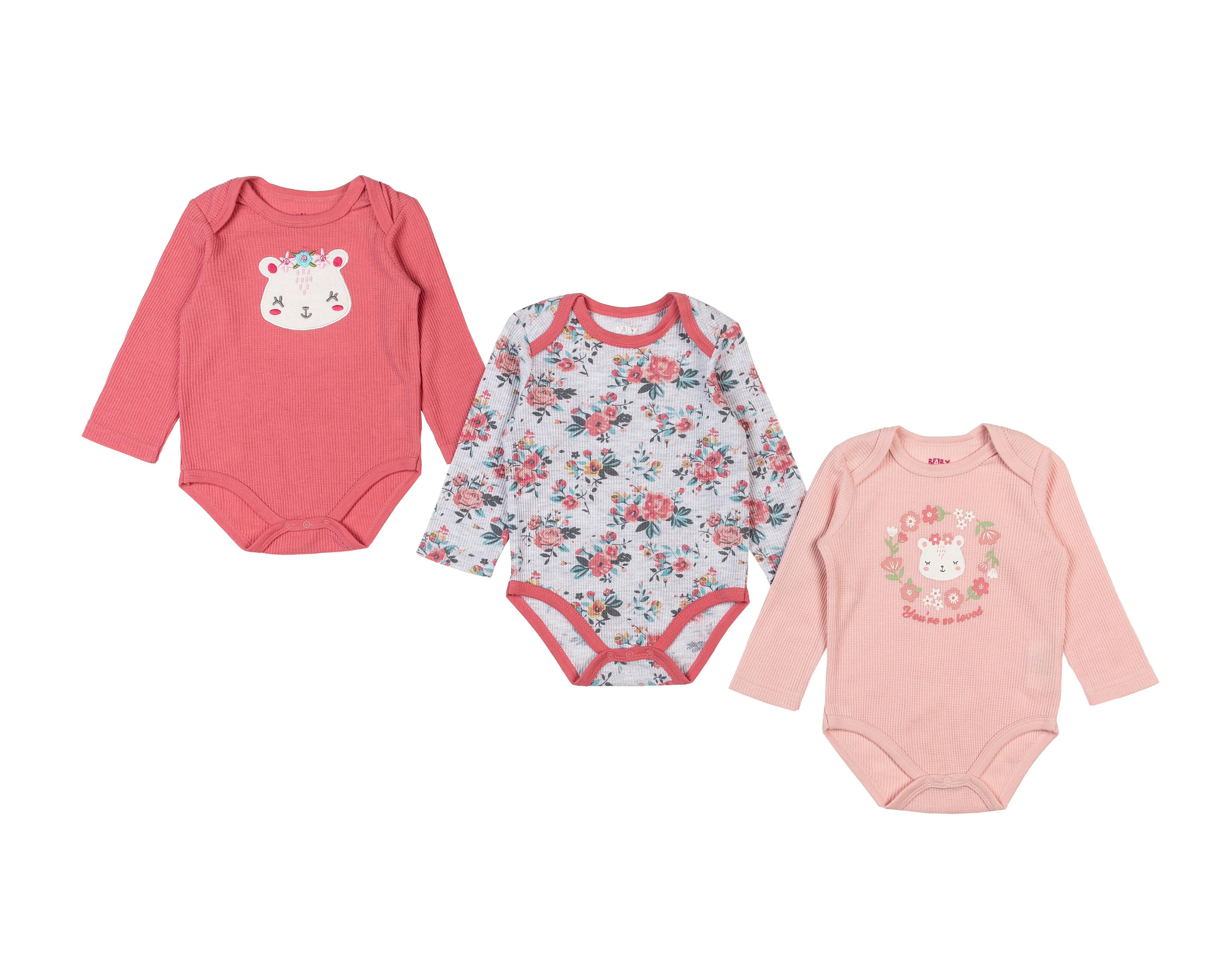 Pañalero Baby Colors para Bebé Niña 3 Piezas $199