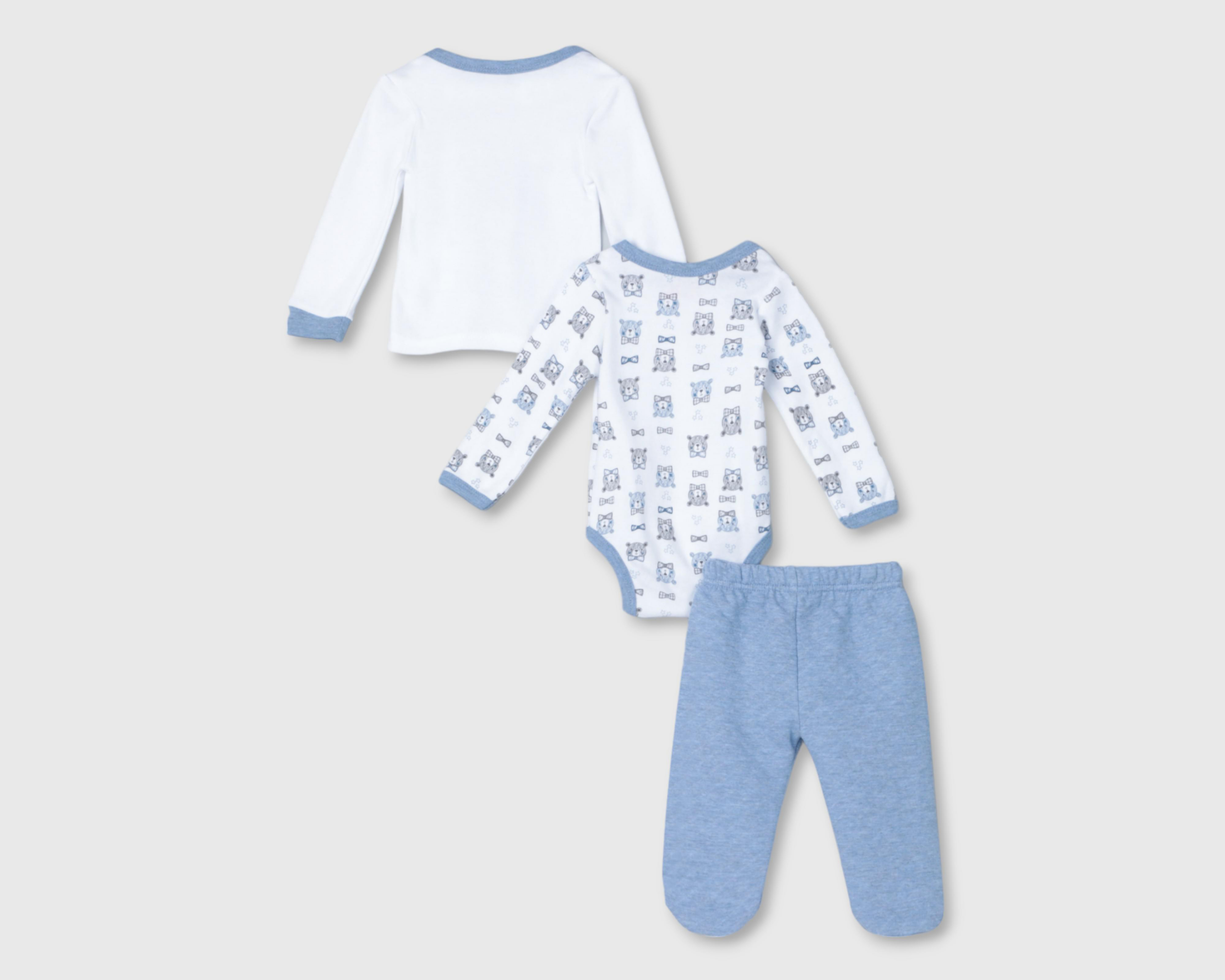 Foto 2 | Pañalero y Playera Baby Colors con Pantalón para Bebé Niño