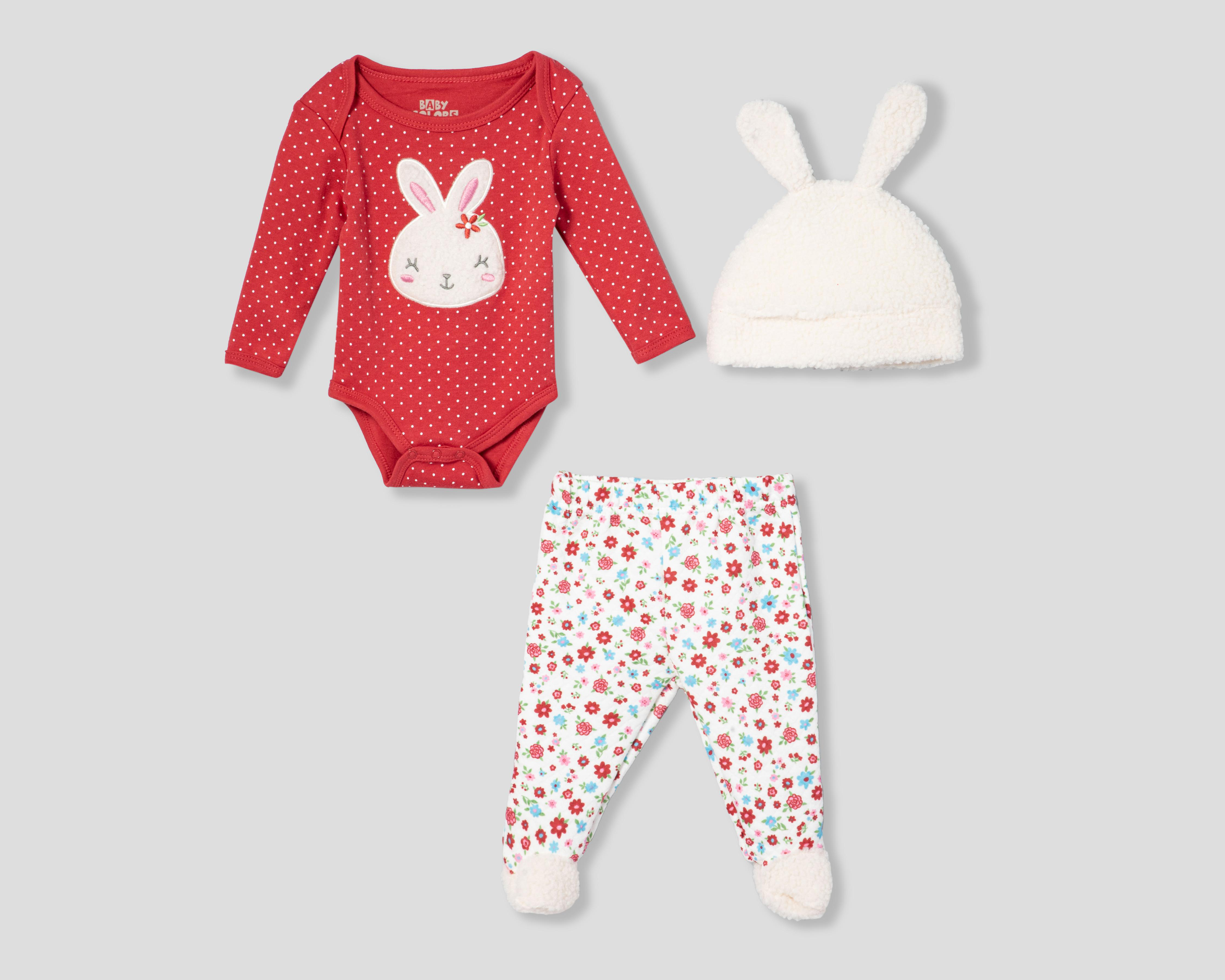 Foto 1 | Conjunto para Bebé Niña Baby Colors 3 Piezas