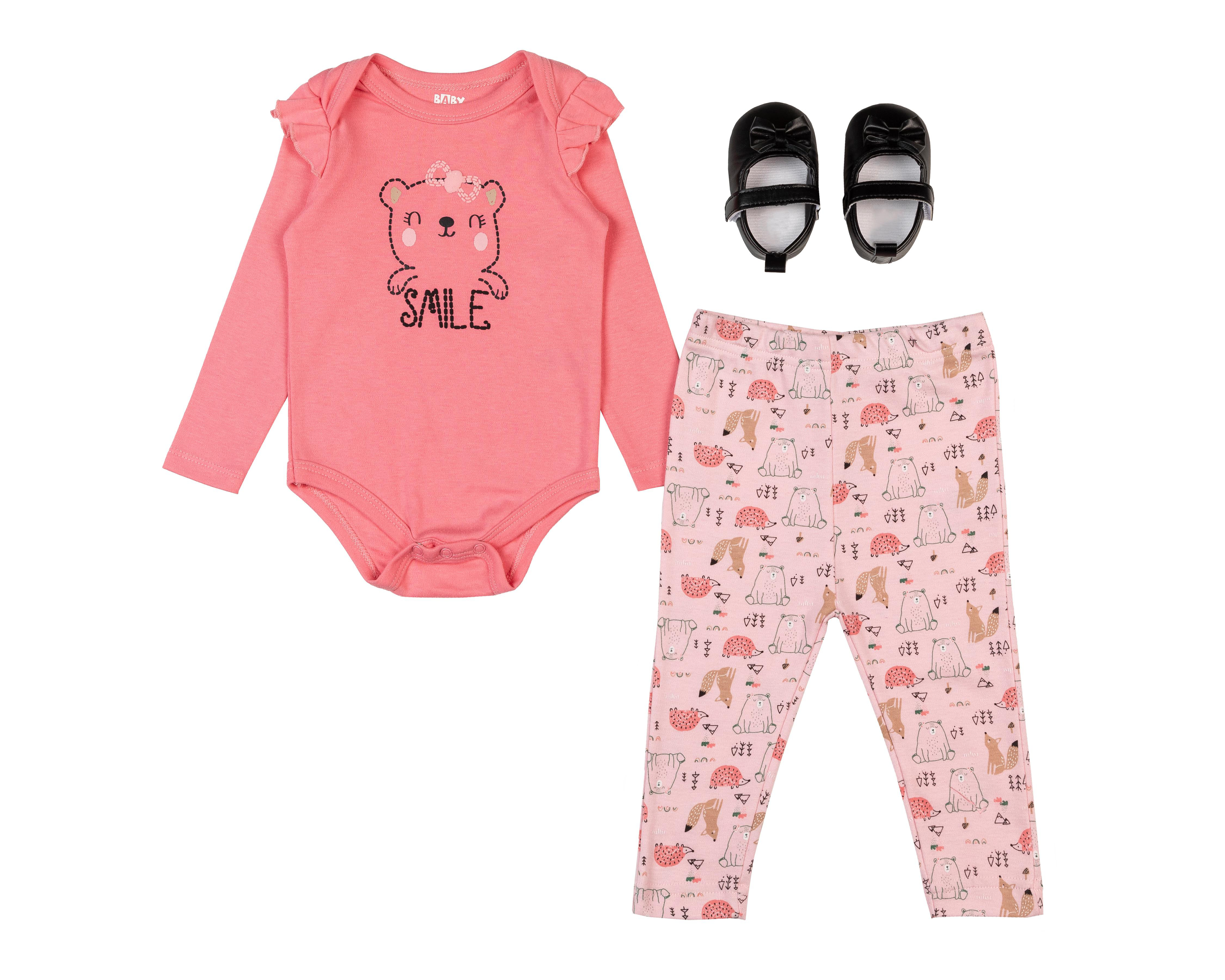 Foto 1 | Conjunto Baby Colors para Bebé Niña 3 Piezas