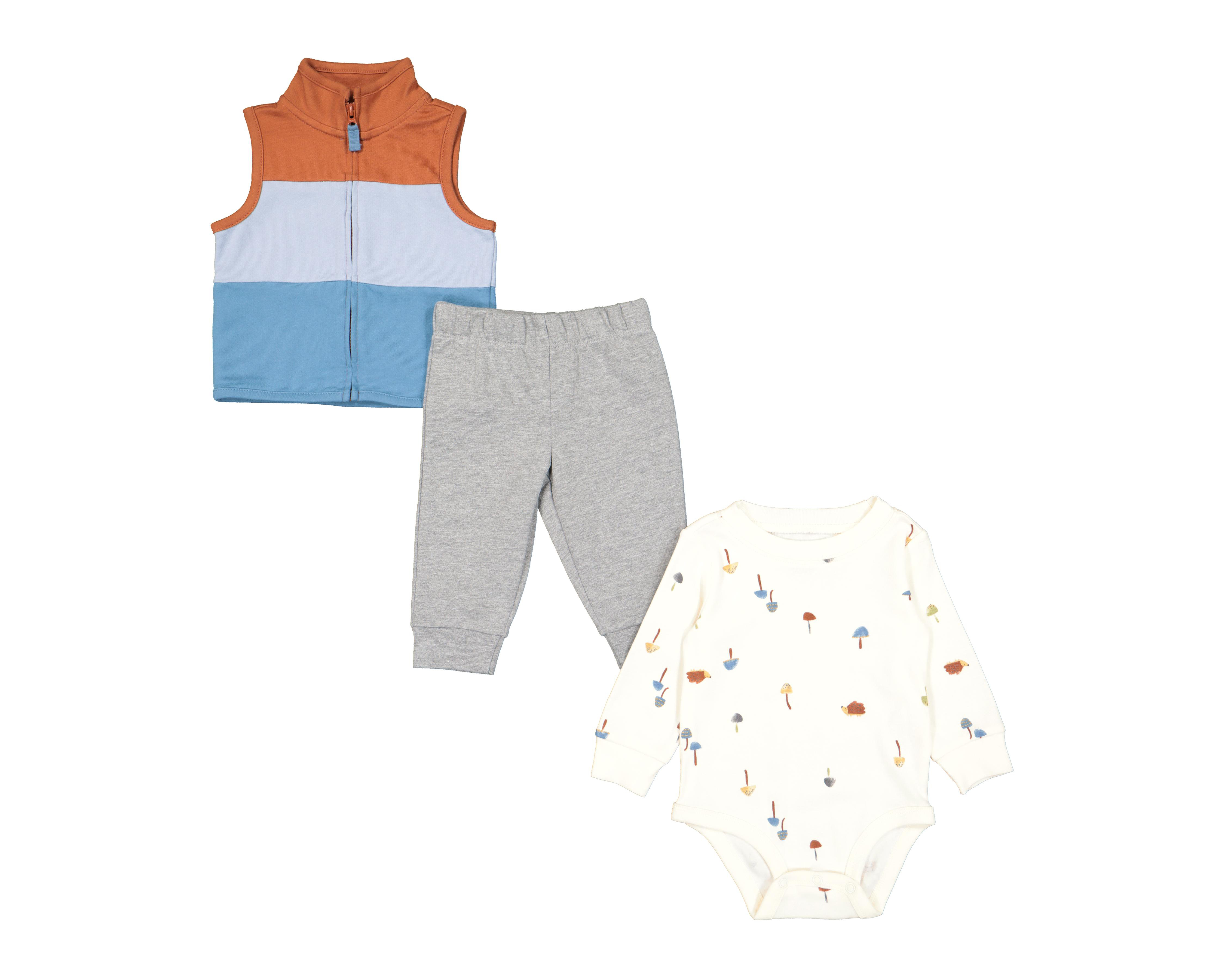 Foto 1 | Pañalero, Pants y Chaleco Carter's para Bebé Niño