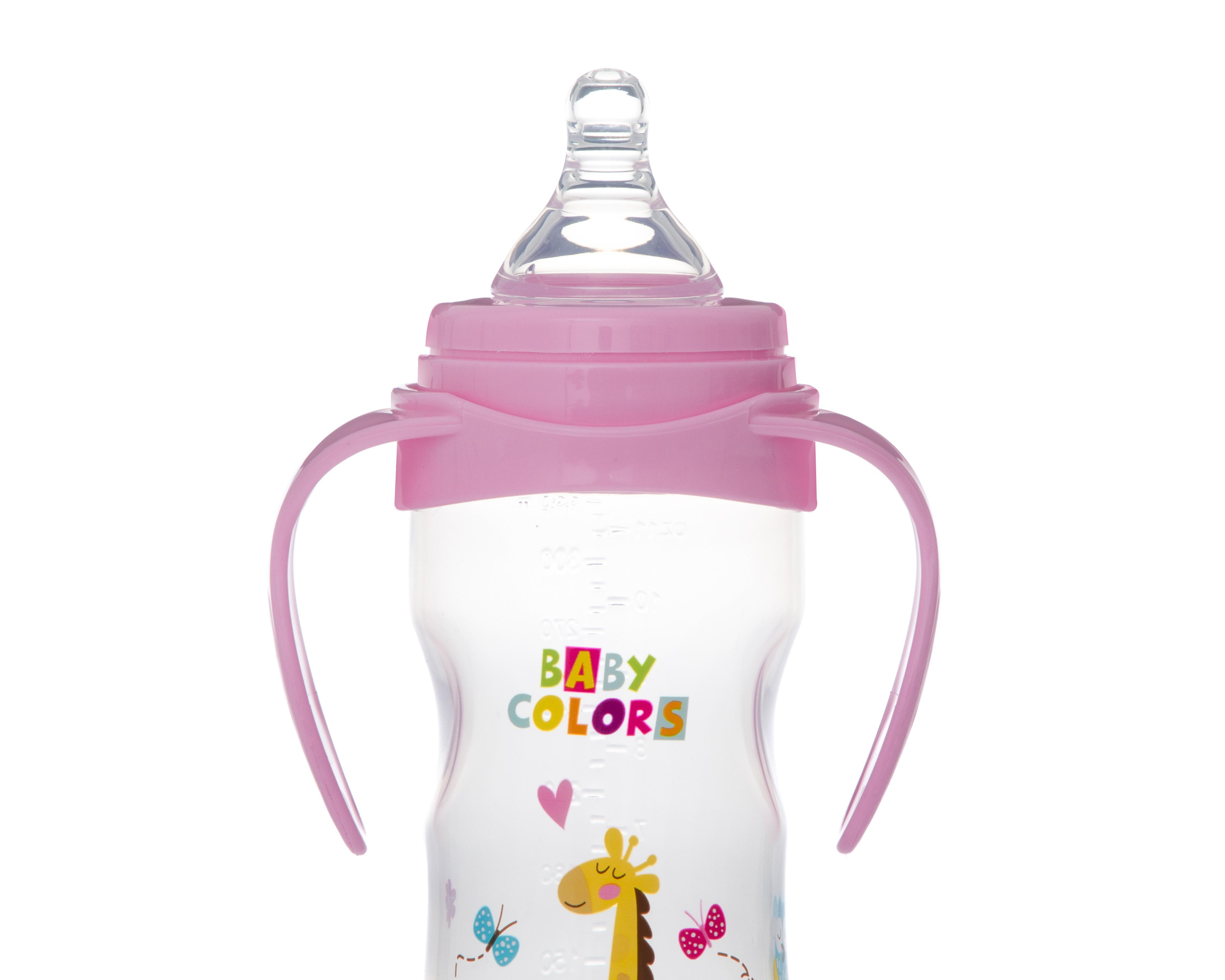 Foto 3 pulgar | Biberón Baby Colors 11 oz con Agarradera