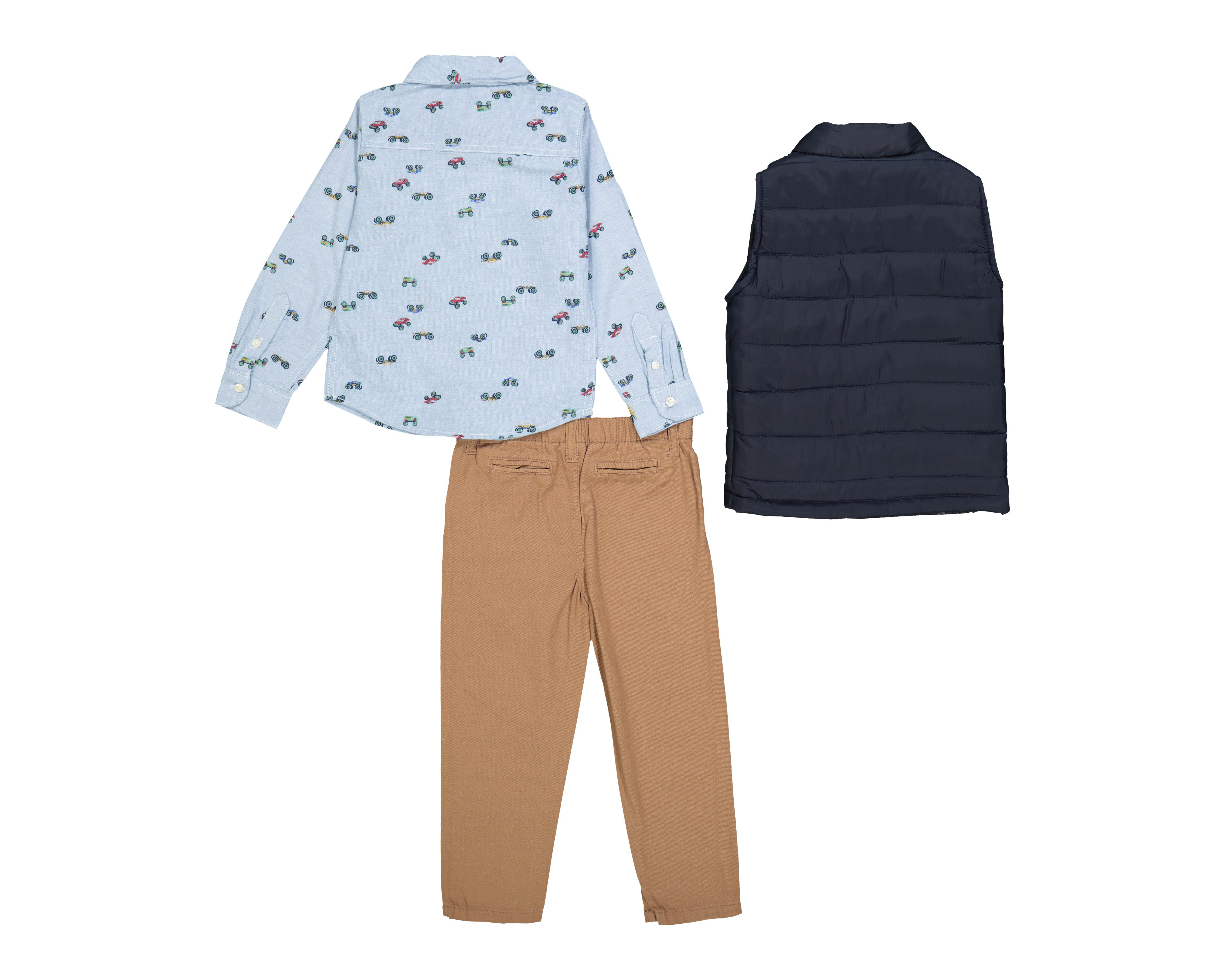 Foto 3 pulgar | Camisa y Pantalón Baby Colors con Chaleco para Bebé Niño
