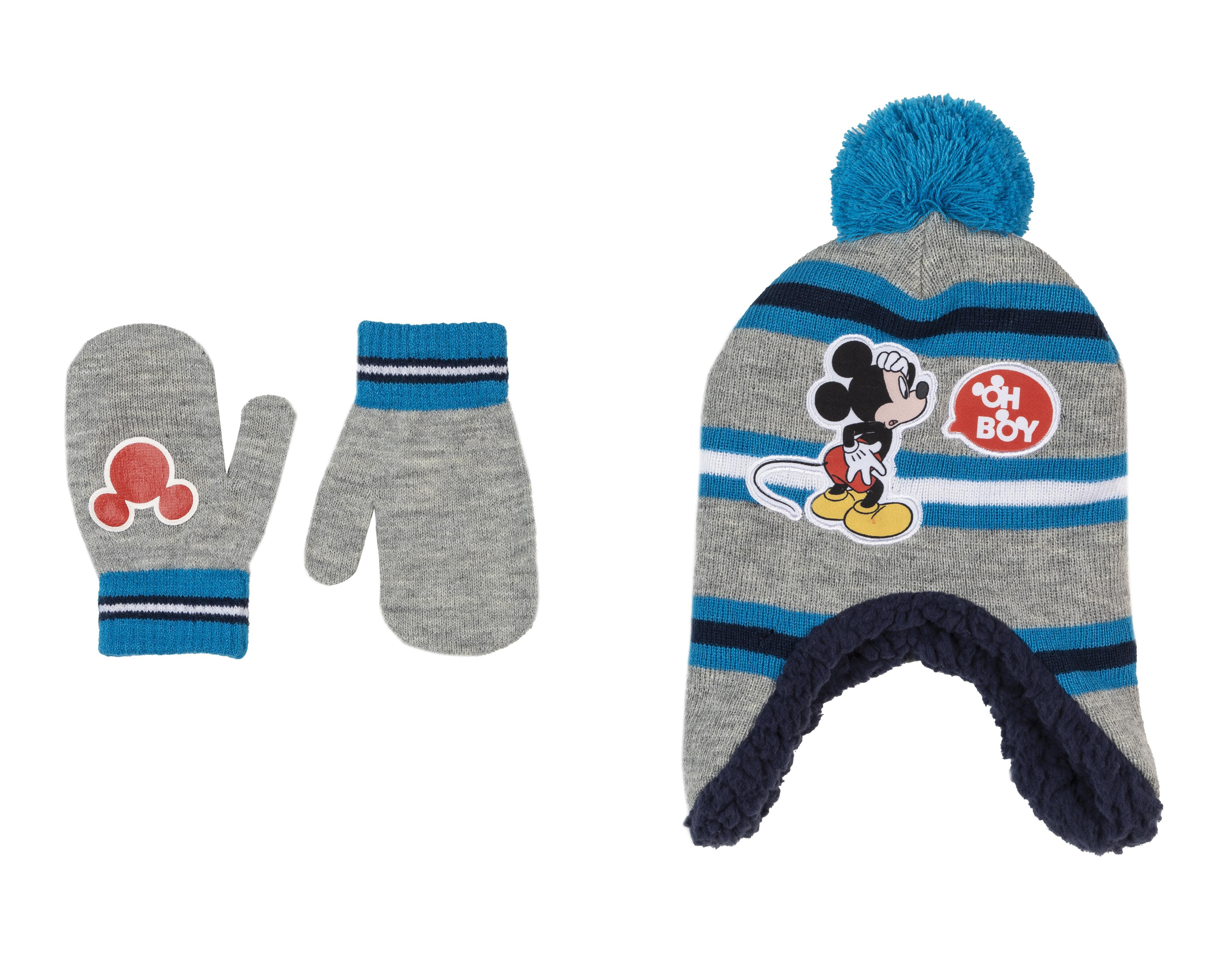 Gorro y Guantes Disney para Bebé Niño 2 Piezas