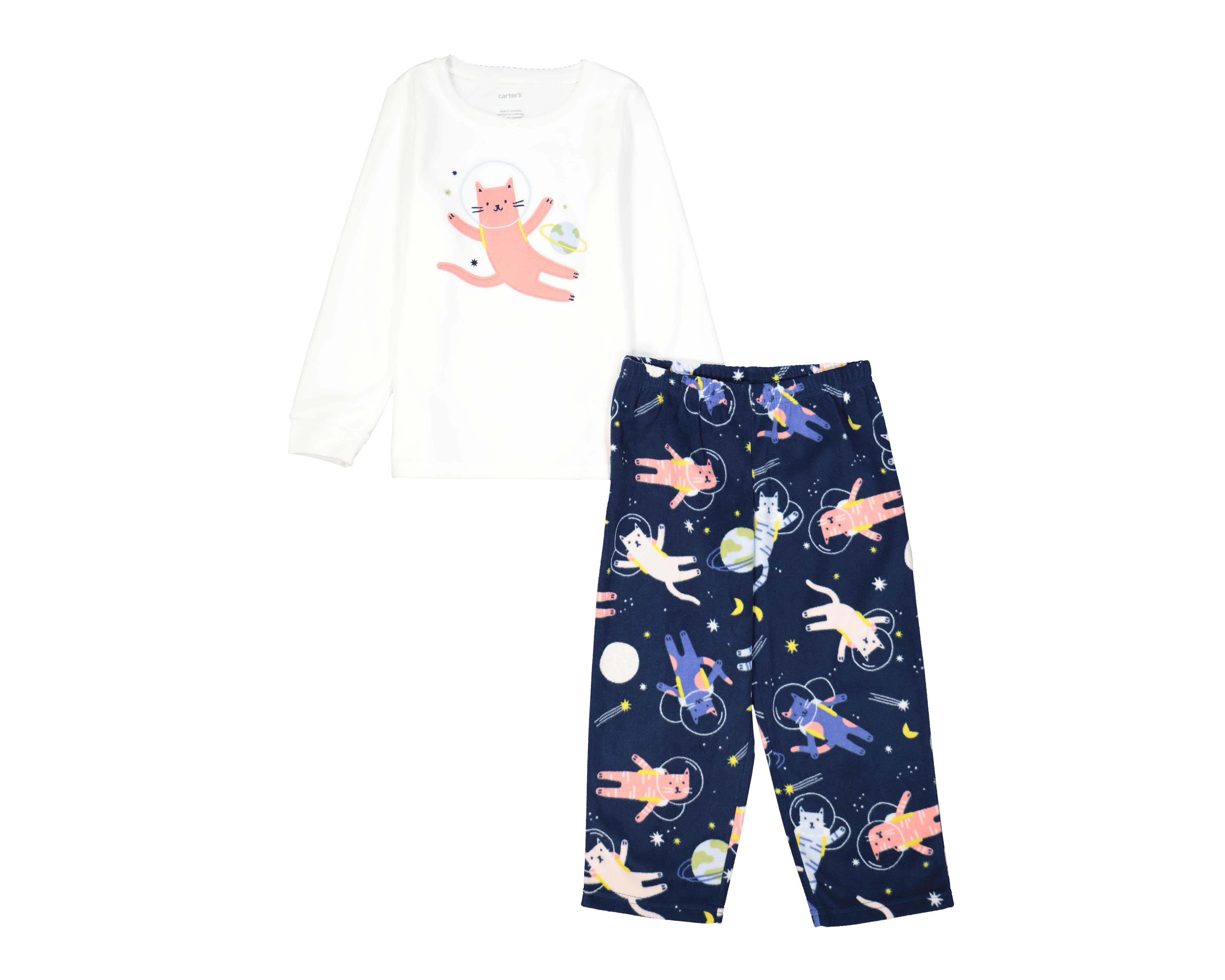 Foto 1 | Pijama Carter's de Gatitos para Bebé Niña