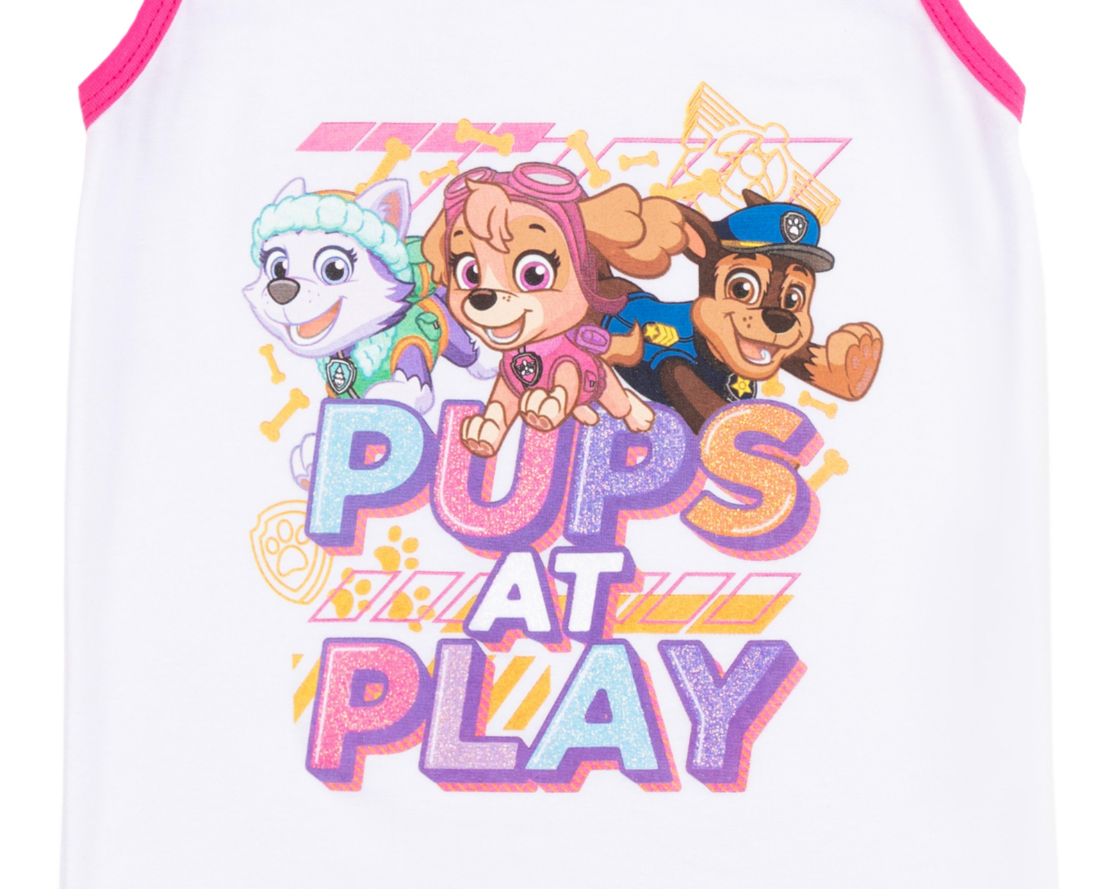 Foto 5 pulgar | Camiseta Interior Paw Patrol para Bebé Niña 2 Piezas