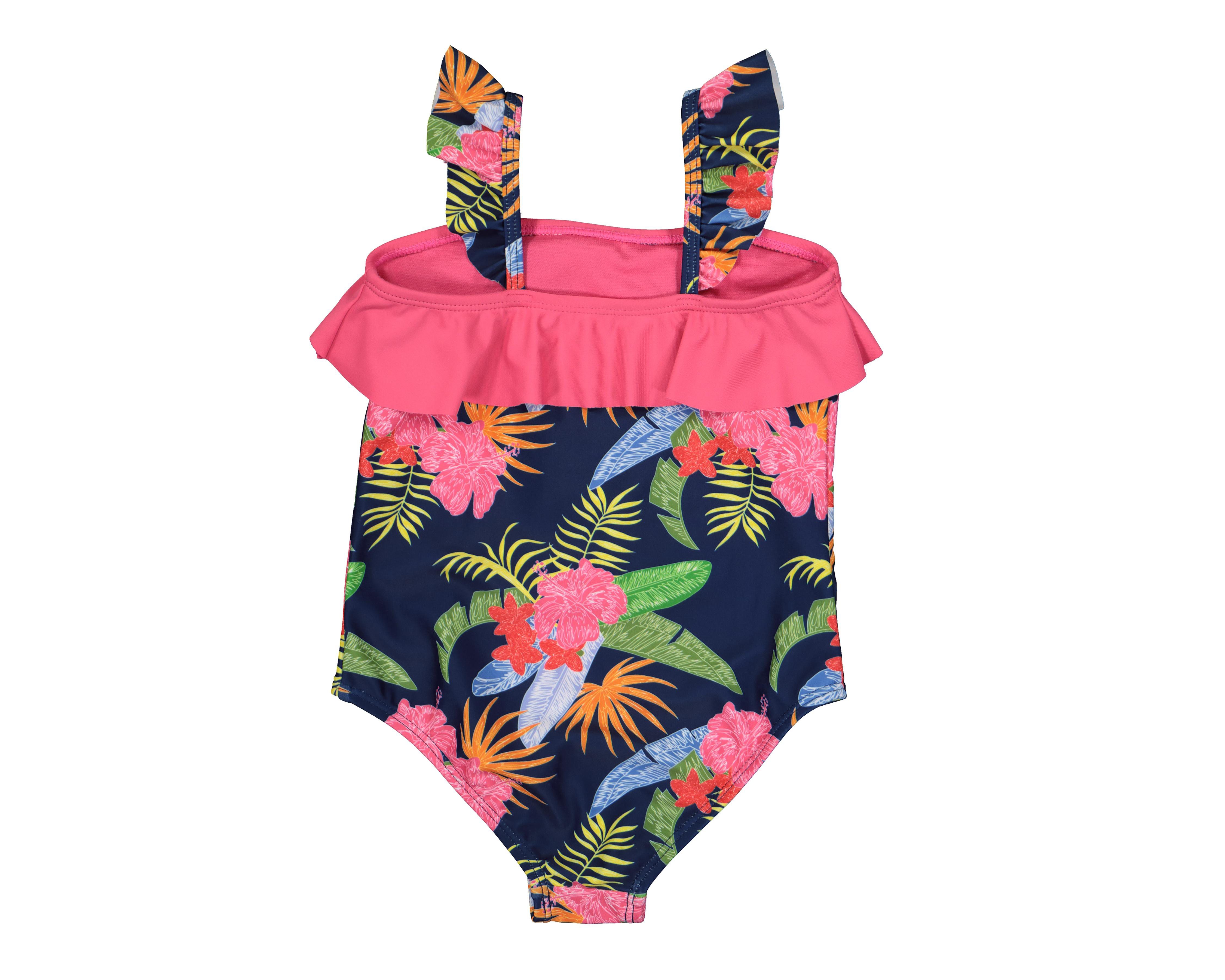Foto 3 pulgar | Traje de Baño Rio Beach de Flores para Bebé Niña