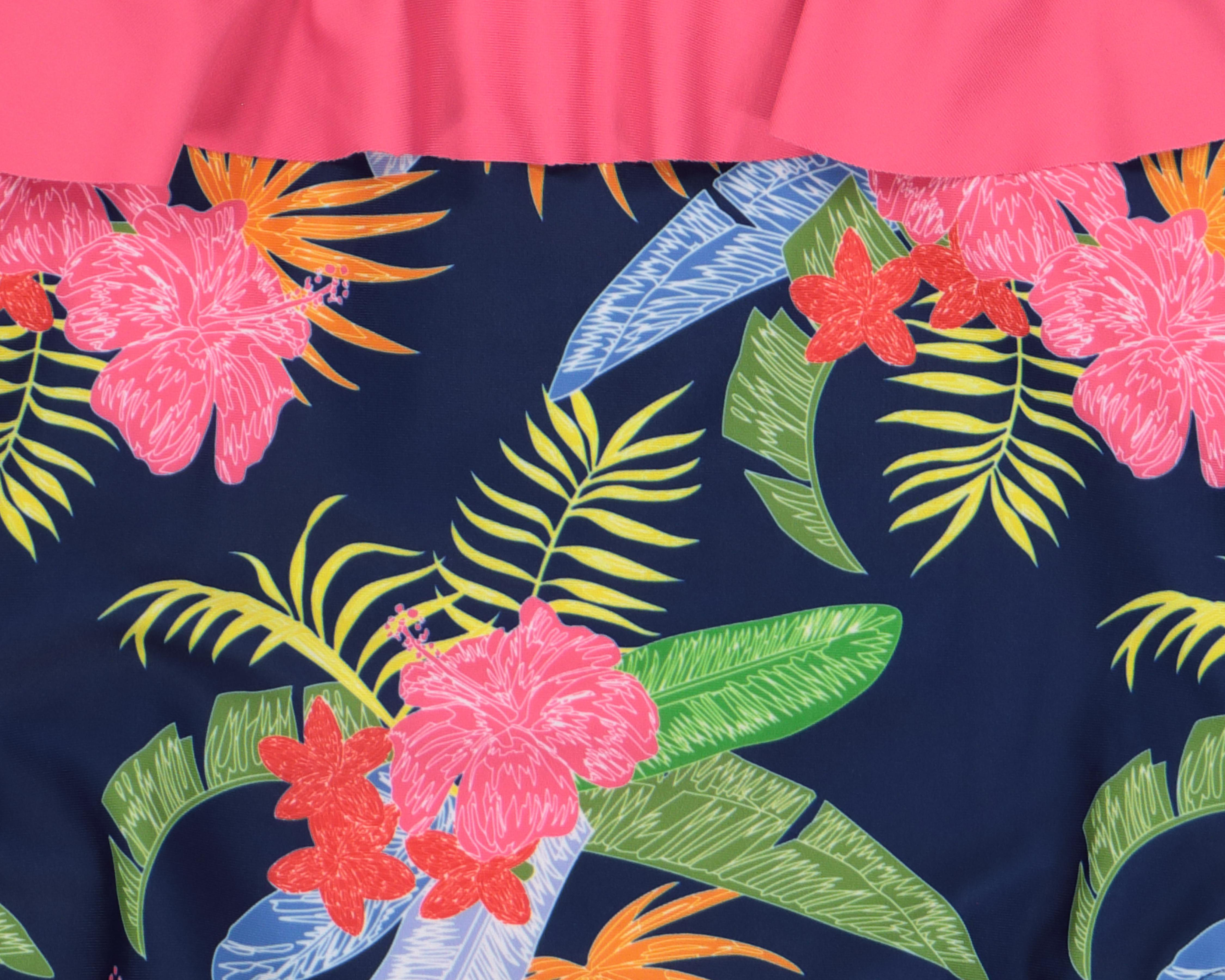 Foto 4 pulgar | Traje de Baño Rio Beach de Flores para Bebé Niña
