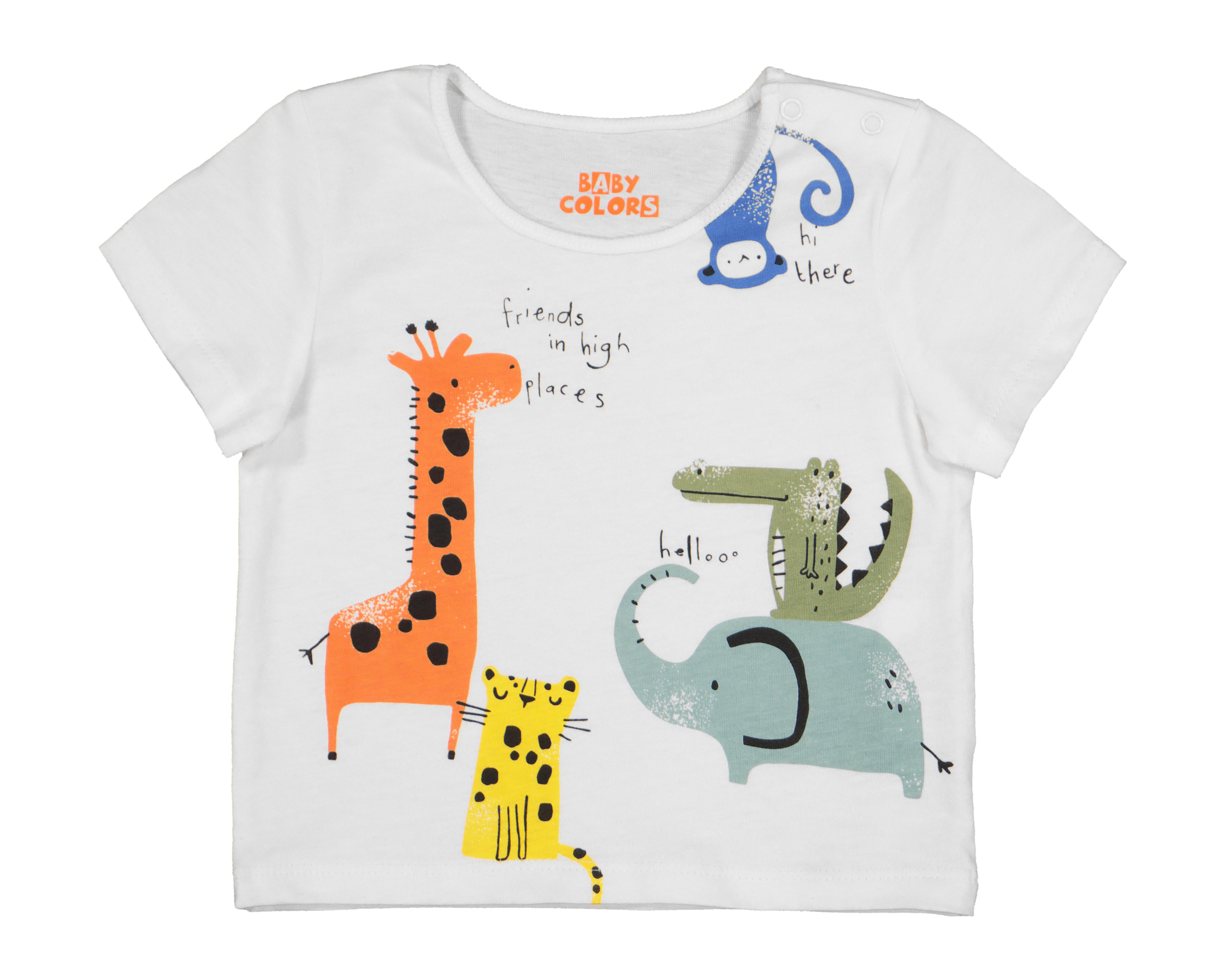 Foto 4 pulgar | Playera Baby Colors para Bebé Niño 3 Piezas