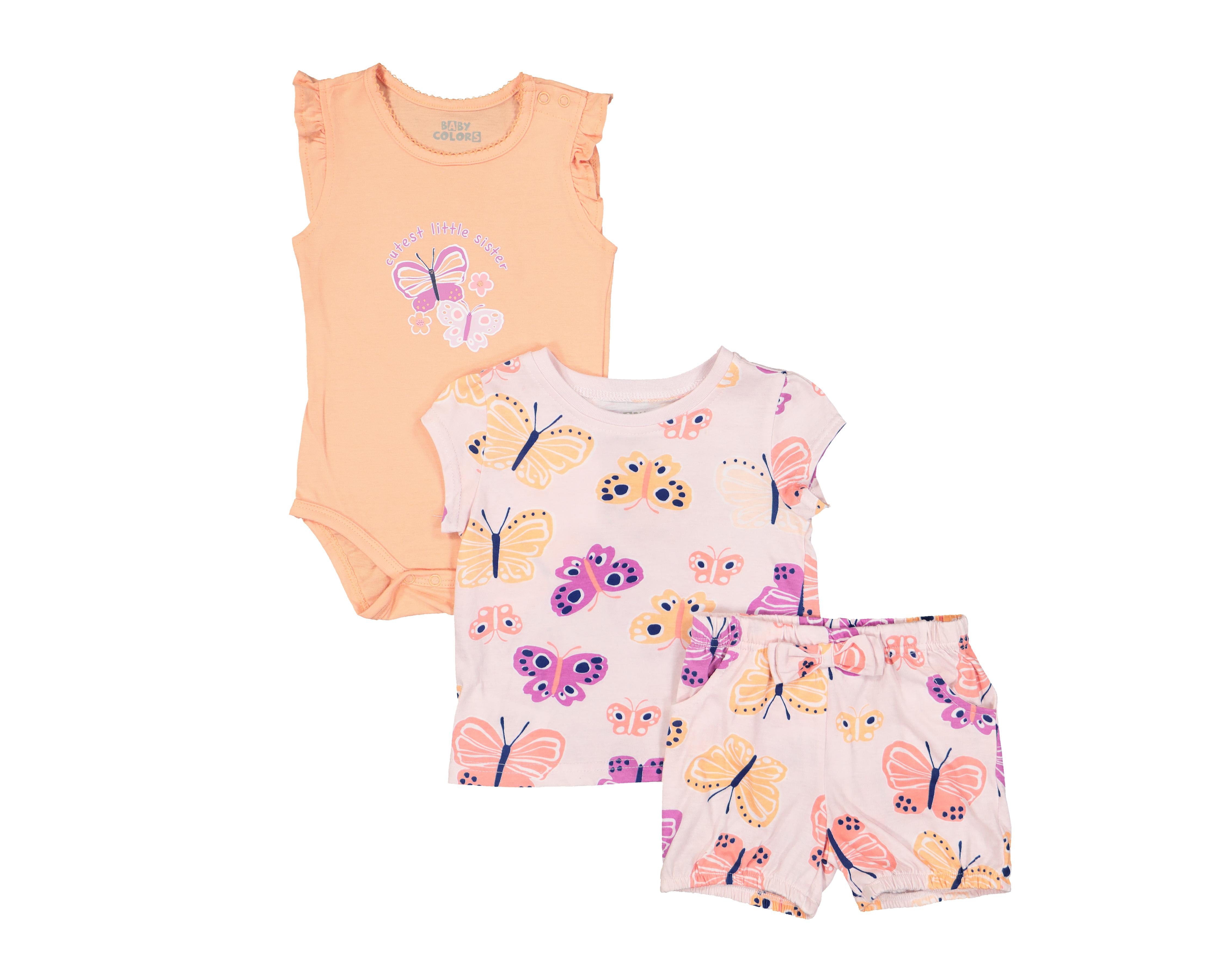 Conjunto de Bebé Baby Colors con Pañalero 3 Piezas