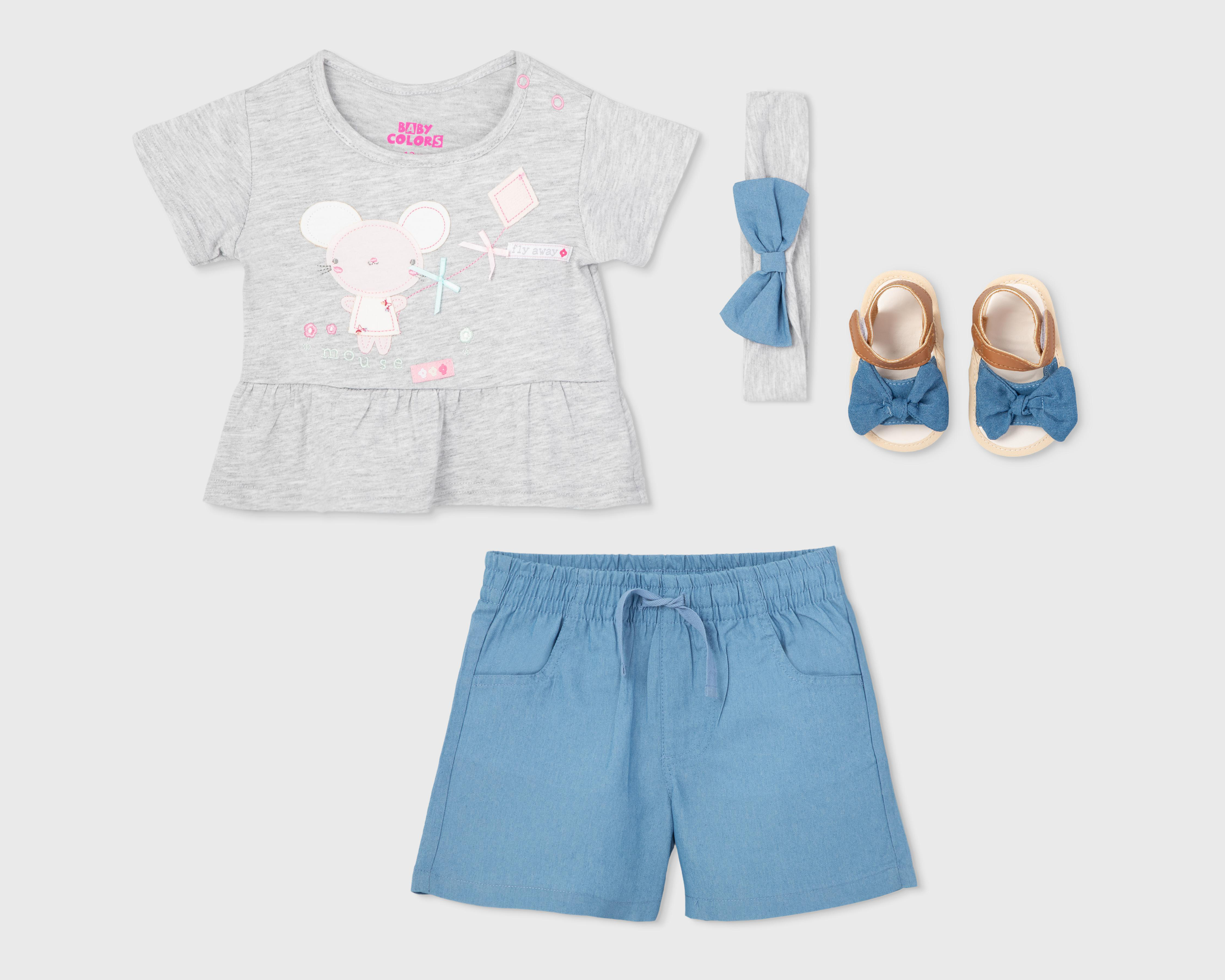 Foto 1 | Conjunto de Bebé Baby Colors con Accesorios 4 Piezas