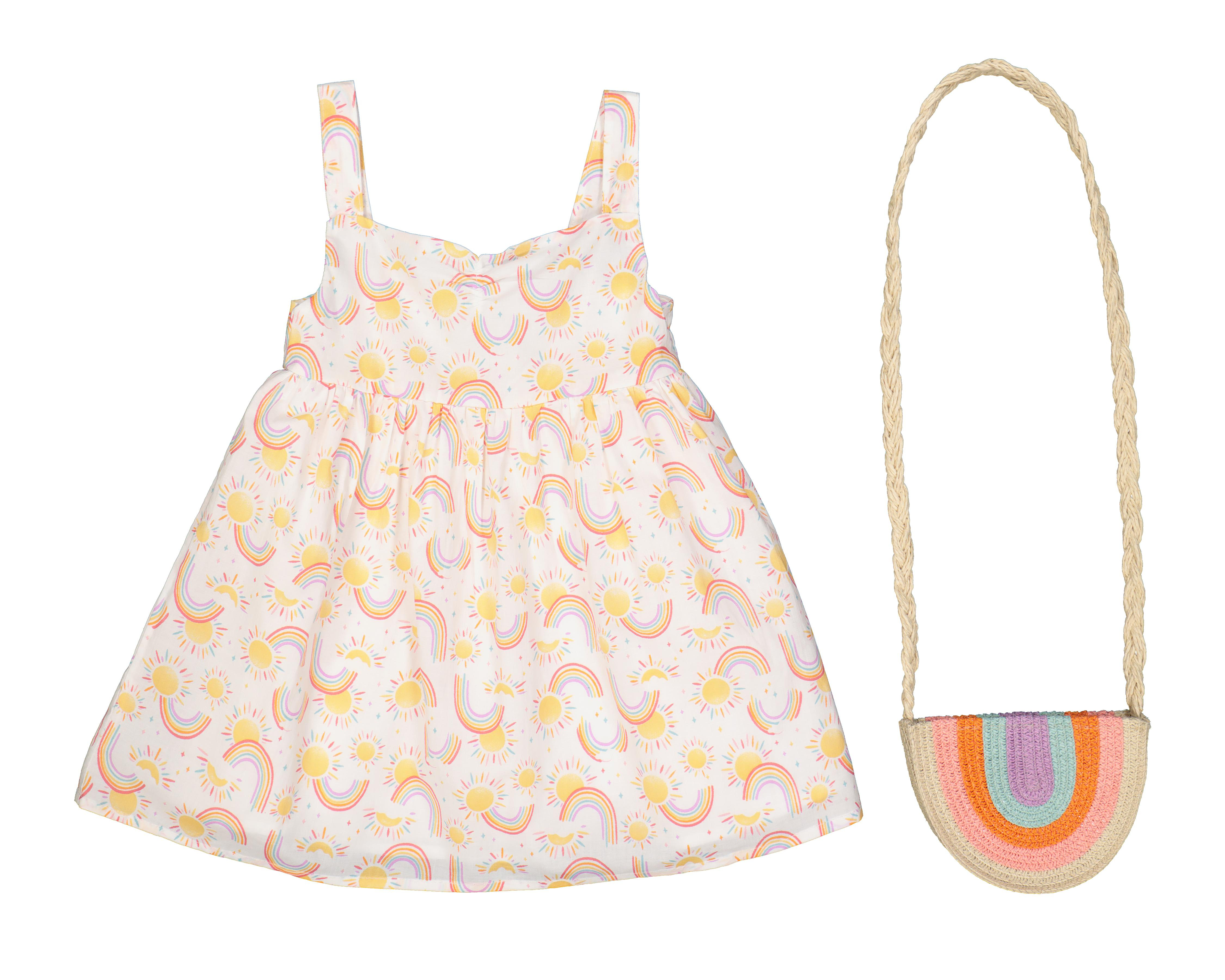 Foto 2 pulgar | Vestido Baby Colors con Bolsa para Bebé Niña