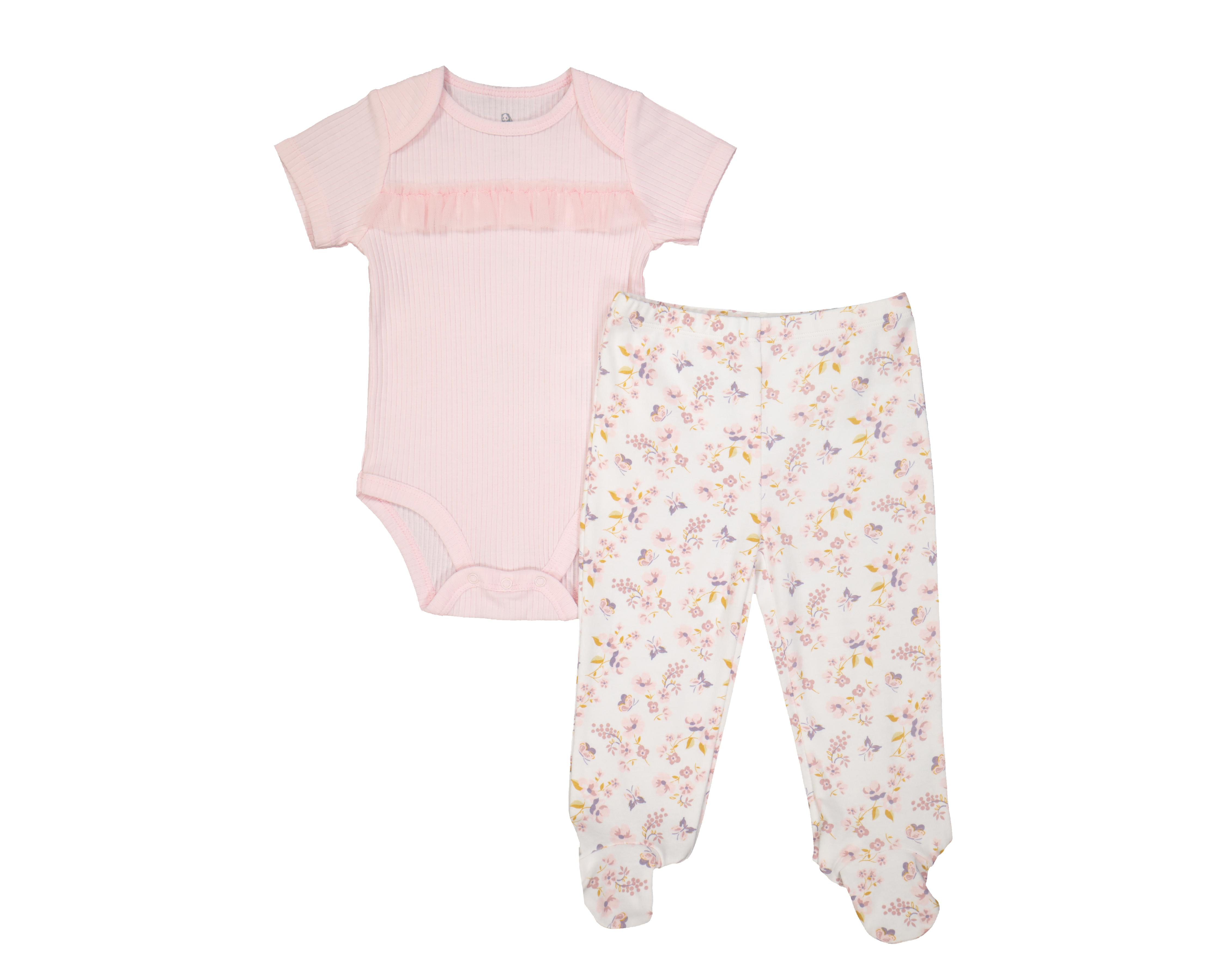 Foto 1 | Pañalero y Pantalón Bam-Bu de Algodón para Bebé Niña