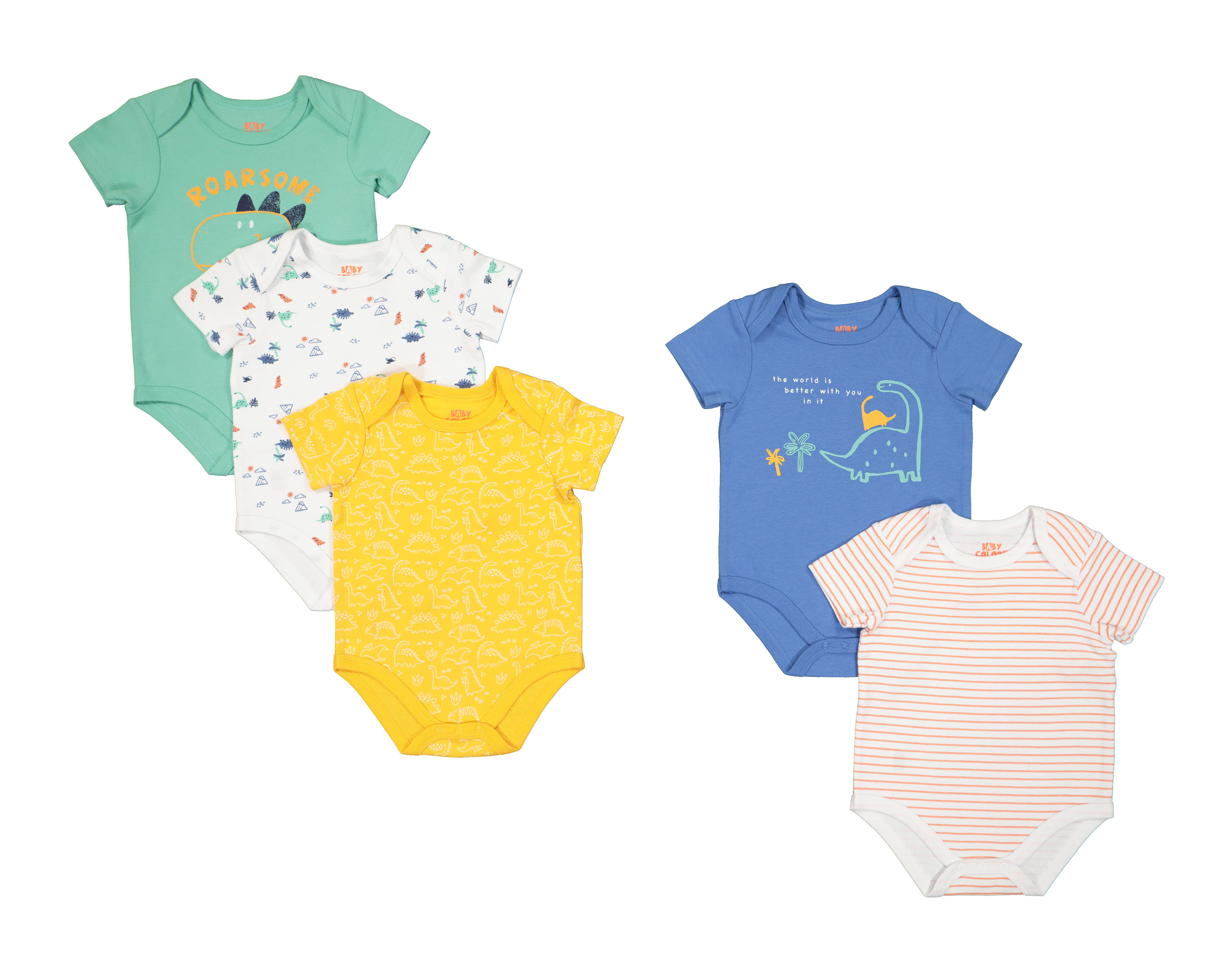 Pañalero Baby Colors de Algodón para Bebé Niño 5 Piezas