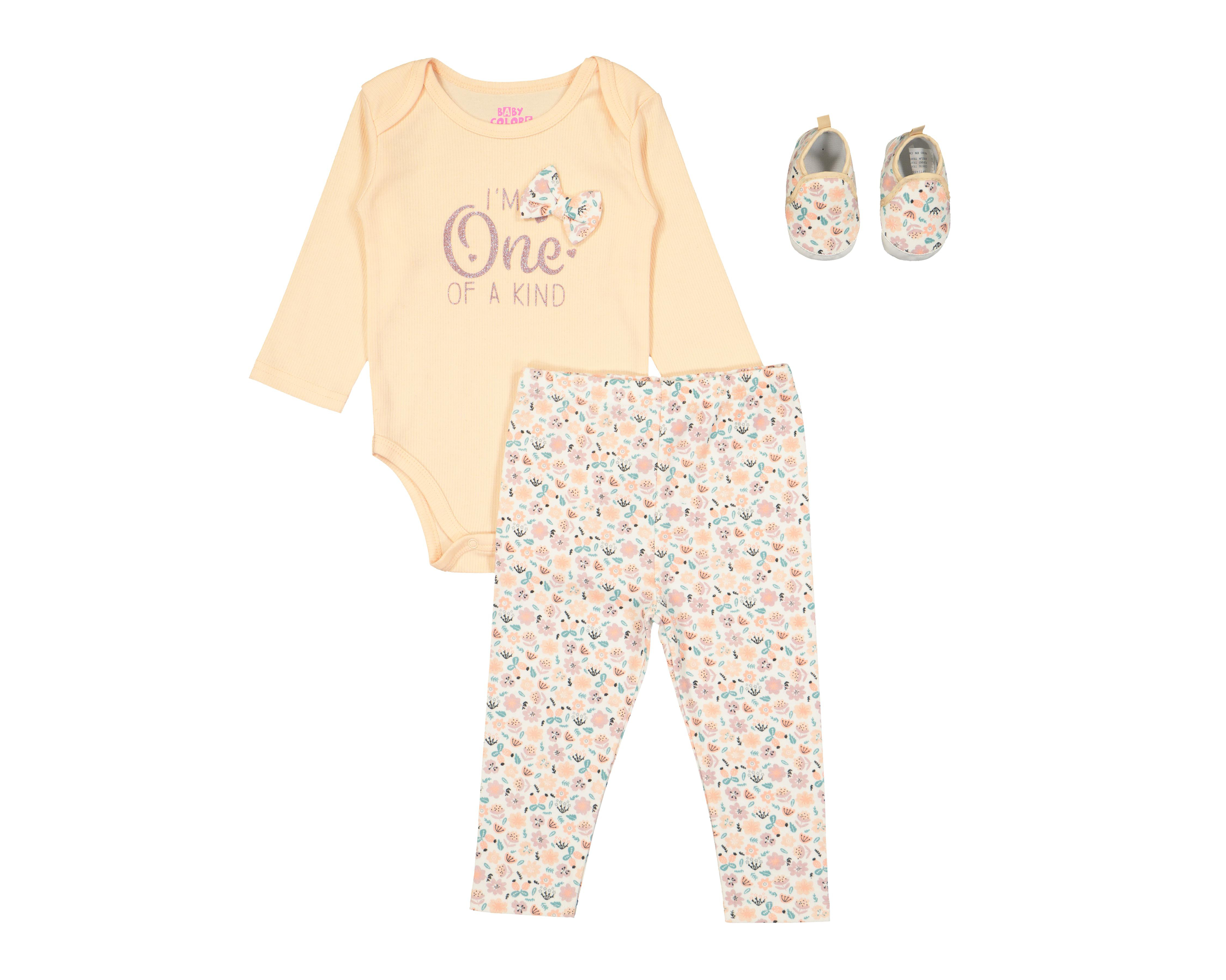 Conjunto Baby Colors para Bebé Niña 3 Piezas