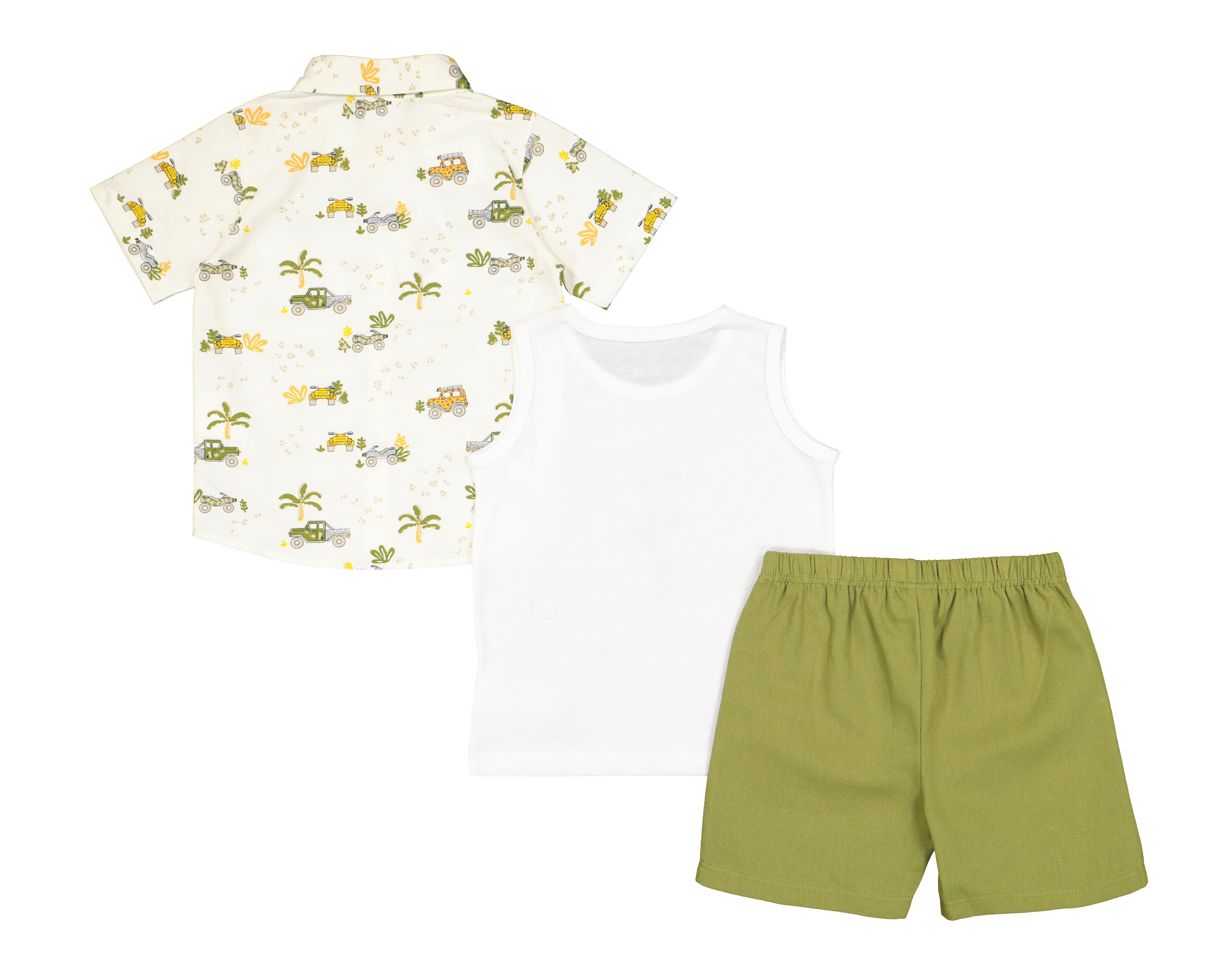 Foto 2 | Camisa y Playera Baby Colors con Short para Bebé Niño