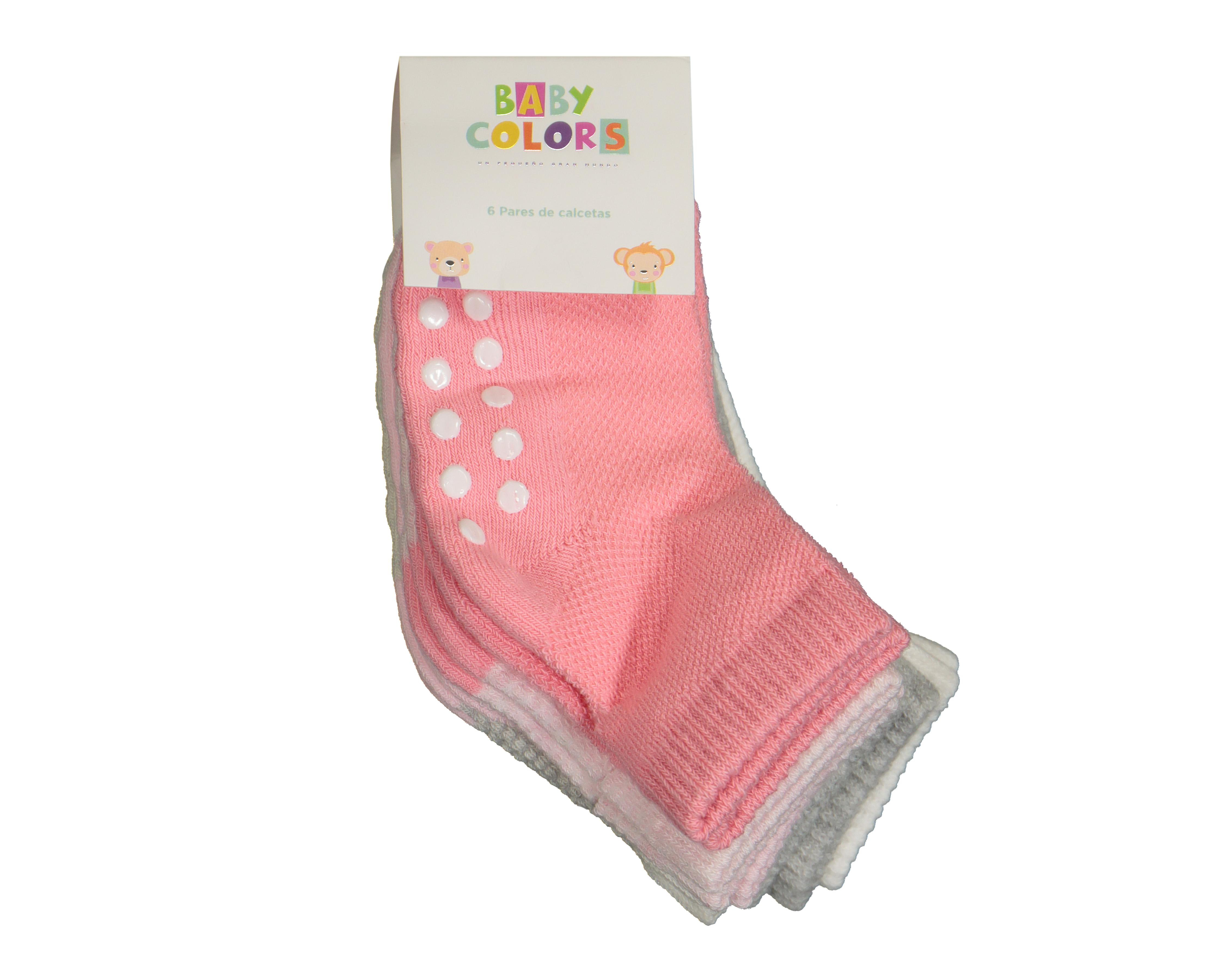 Foto 4 pulgar | Calcetas Baby Colors Bebé Niña 6 Pares