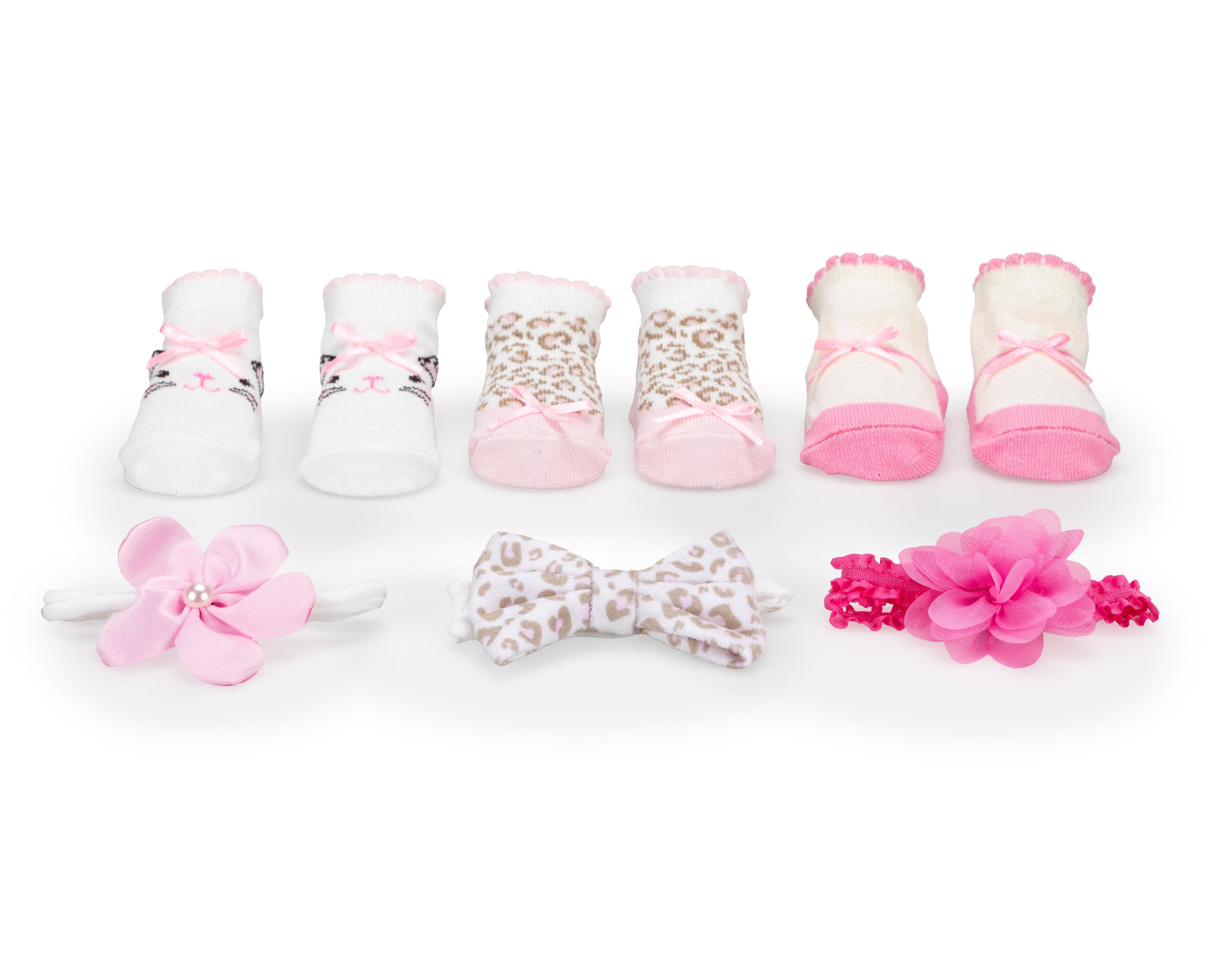Foto 2 | Calcetas Baby Colors con Tiara para Bebé Niña 3 Pares