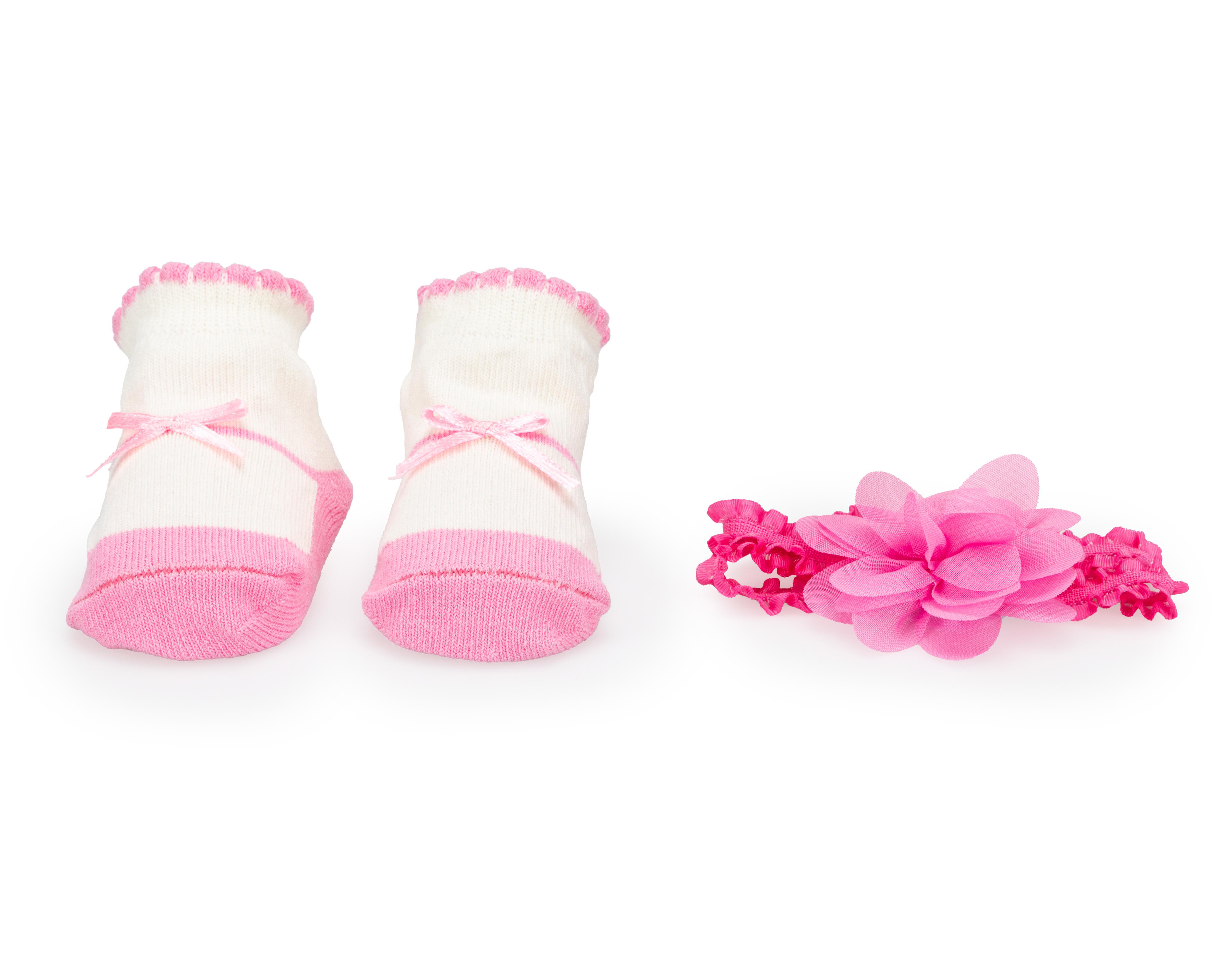 Foto 6 pulgar | Calcetas Baby Colors con Tiara para Bebé Niña 3 Pares