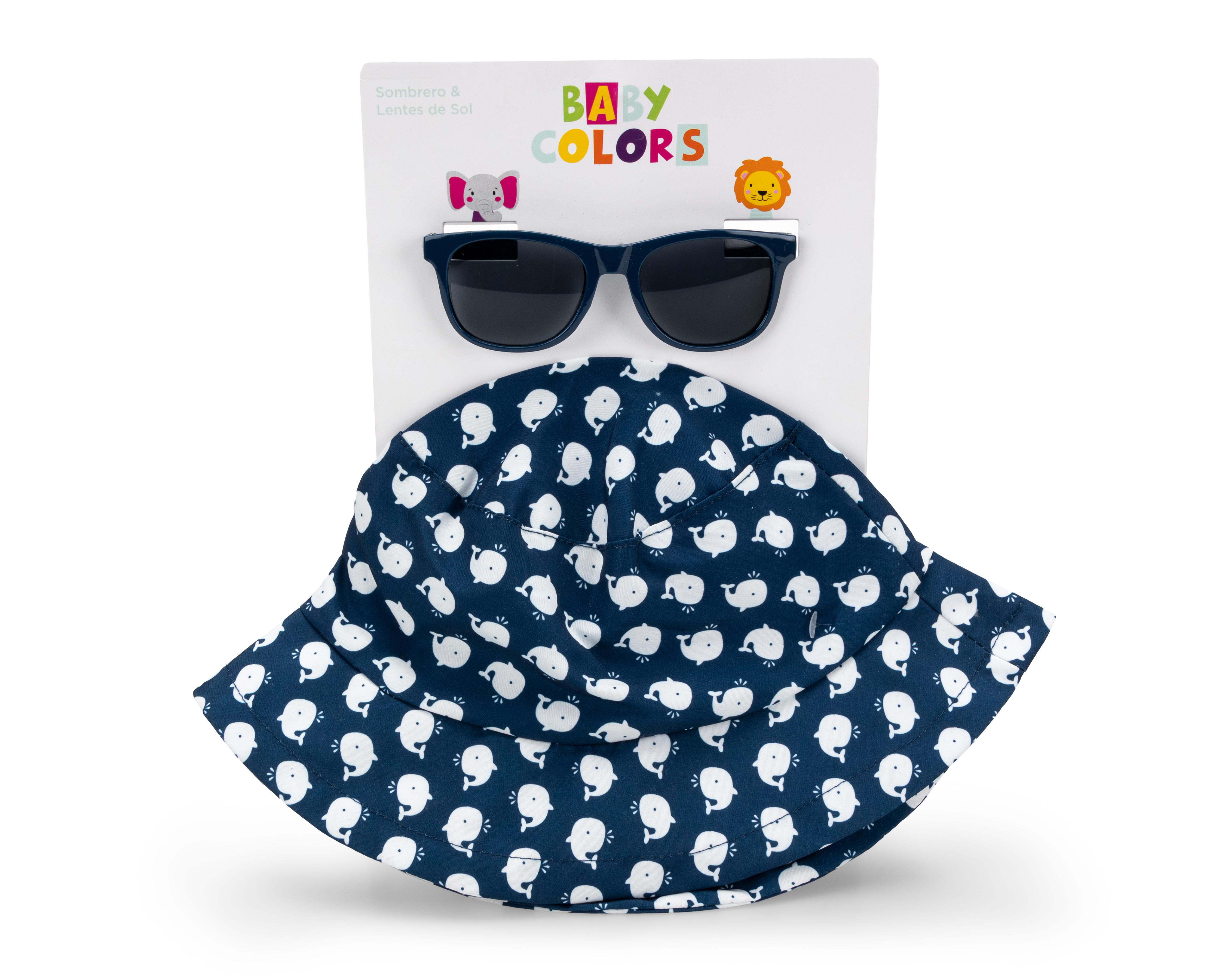 Sombrero y Lentes de Sol Baby Colors para Bebé Niño