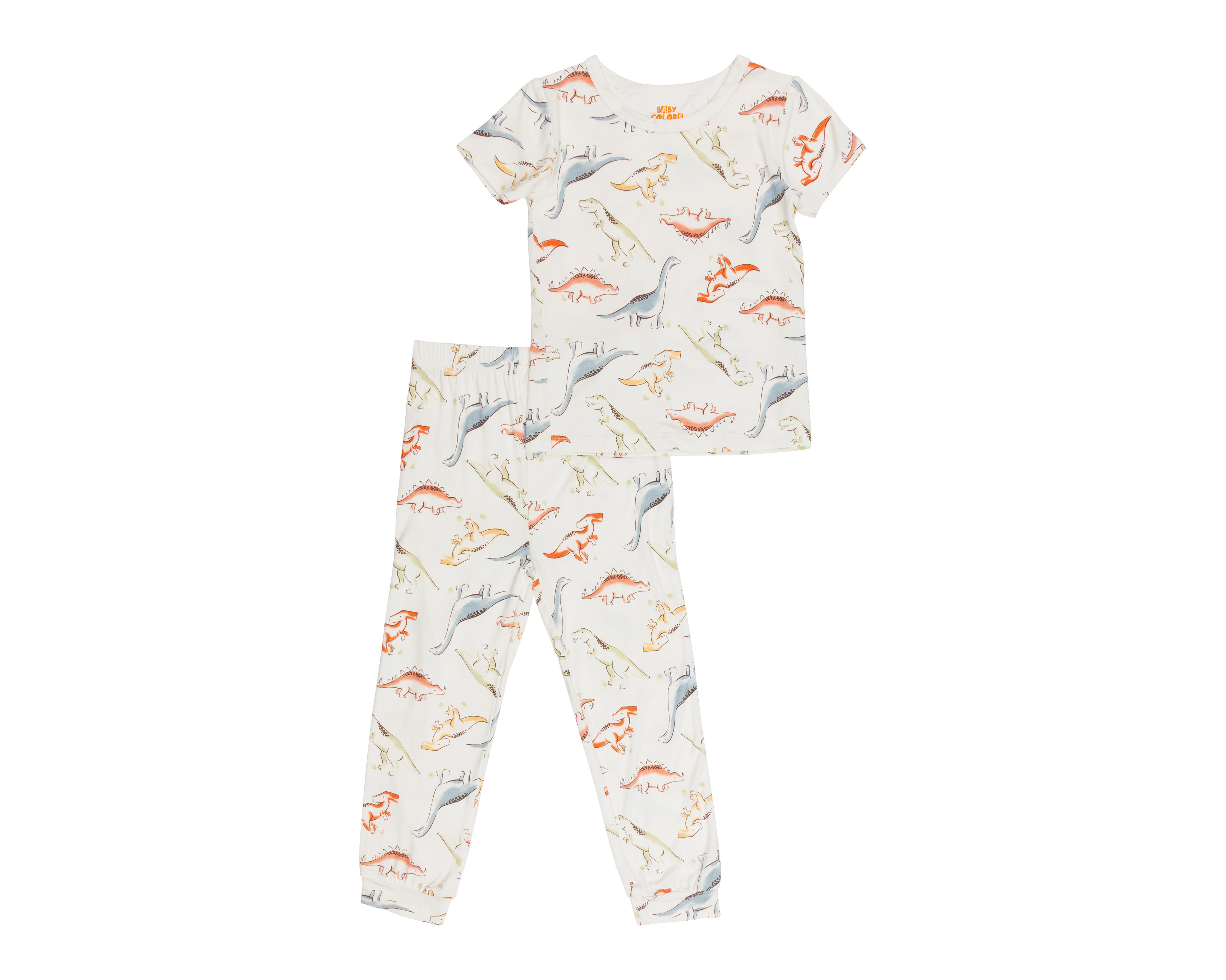 Pijama Baby Colors de Dinosaurios para Bebé Niño