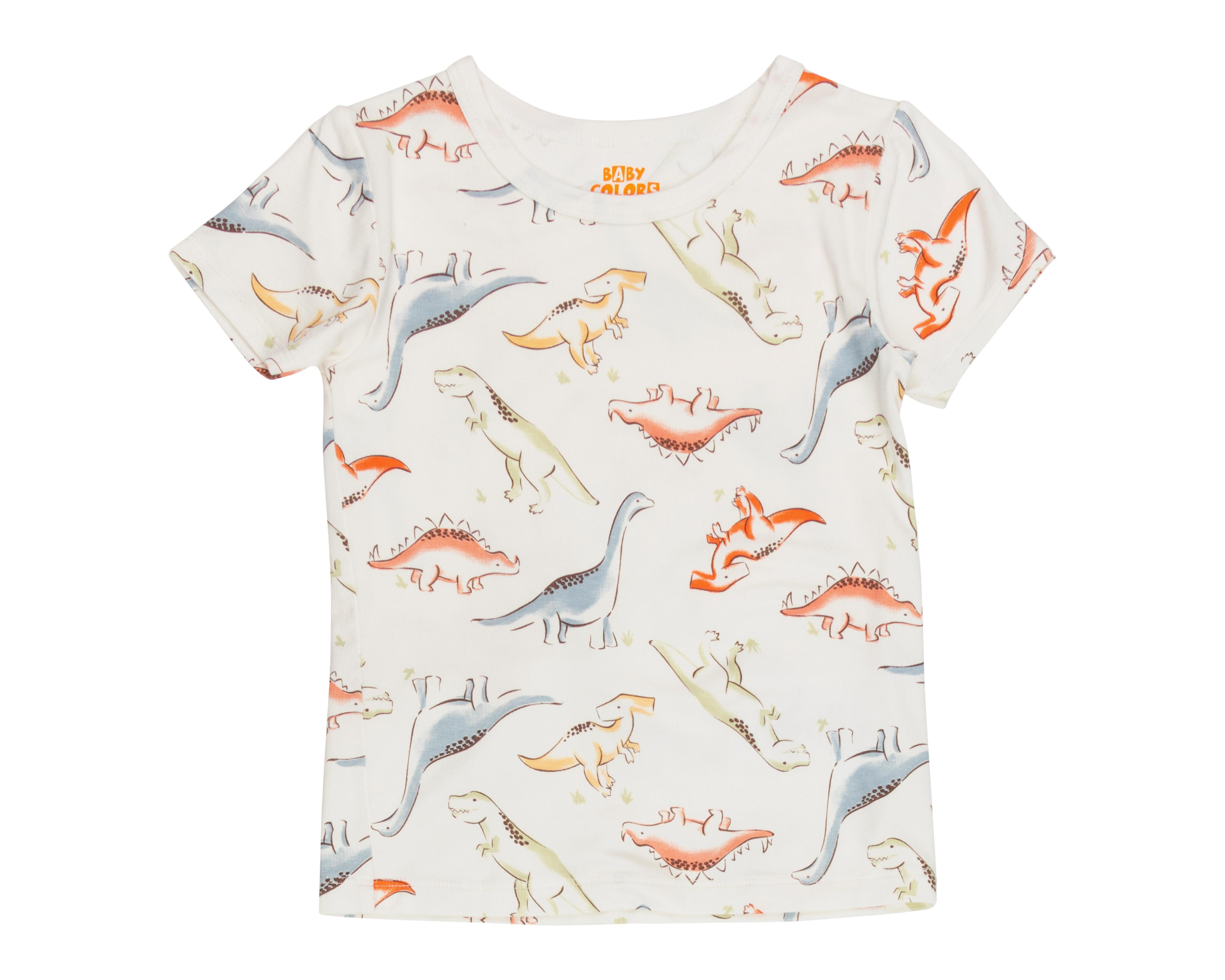 Foto 4 pulgar | Pijama Baby Colors de Dinosaurios para Bebé Niño