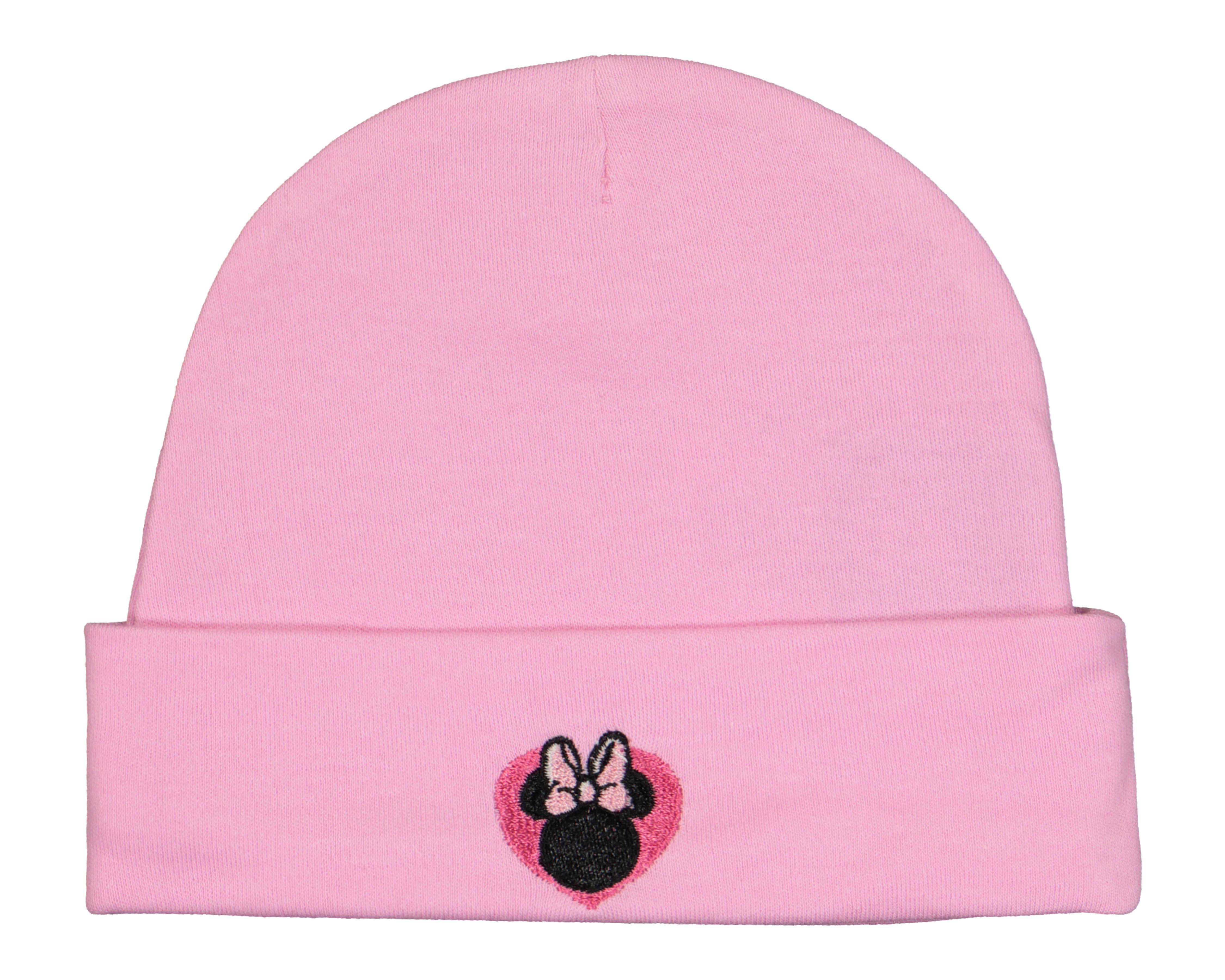 Foto 5 pulgar | Gorro de Algodón Disney Baby Minnie Mouse para Bebé Niña 3 Piezas