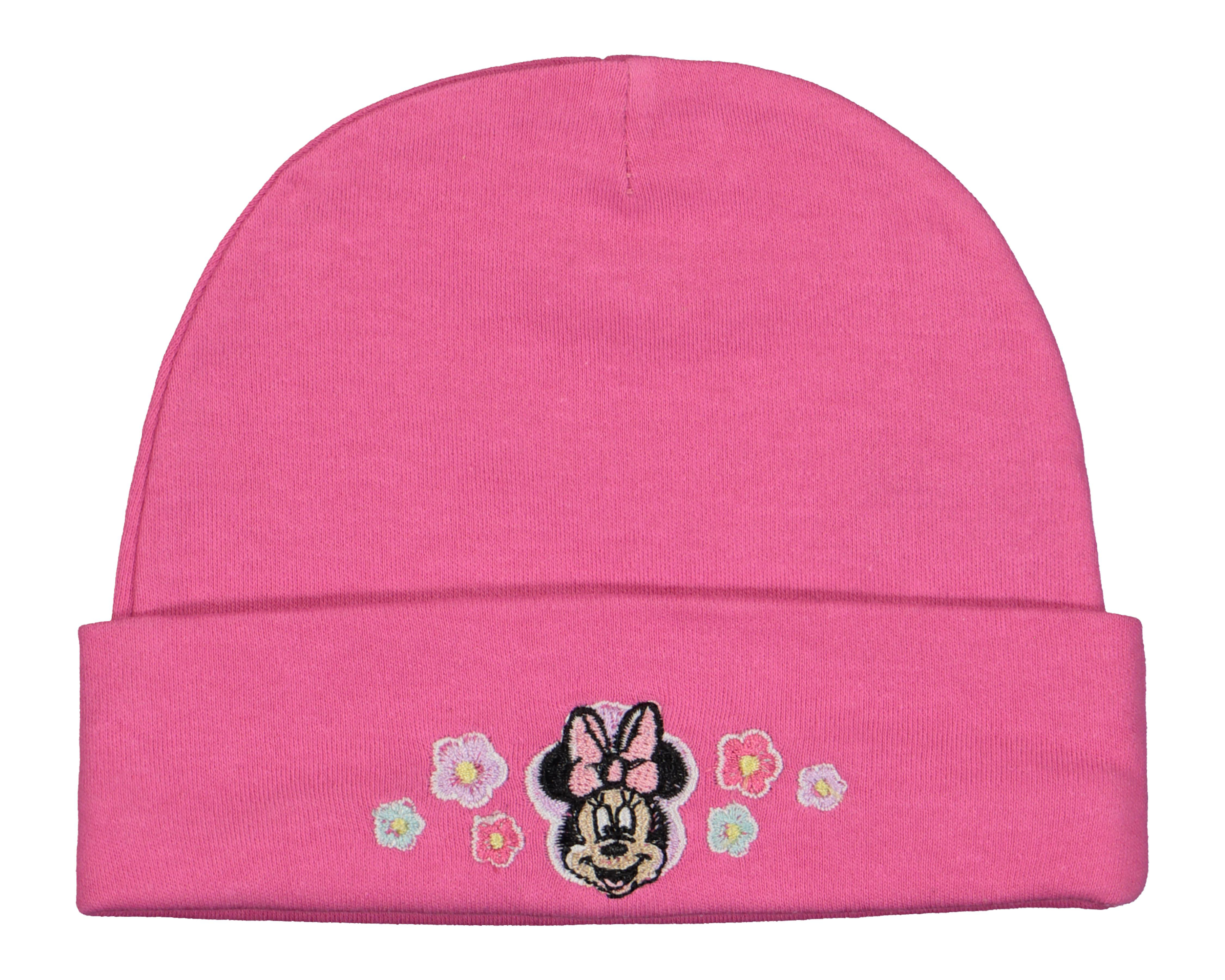 Foto 6 pulgar | Gorro de Algodón Disney Baby Minnie Mouse para Bebé Niña 3 Piezas