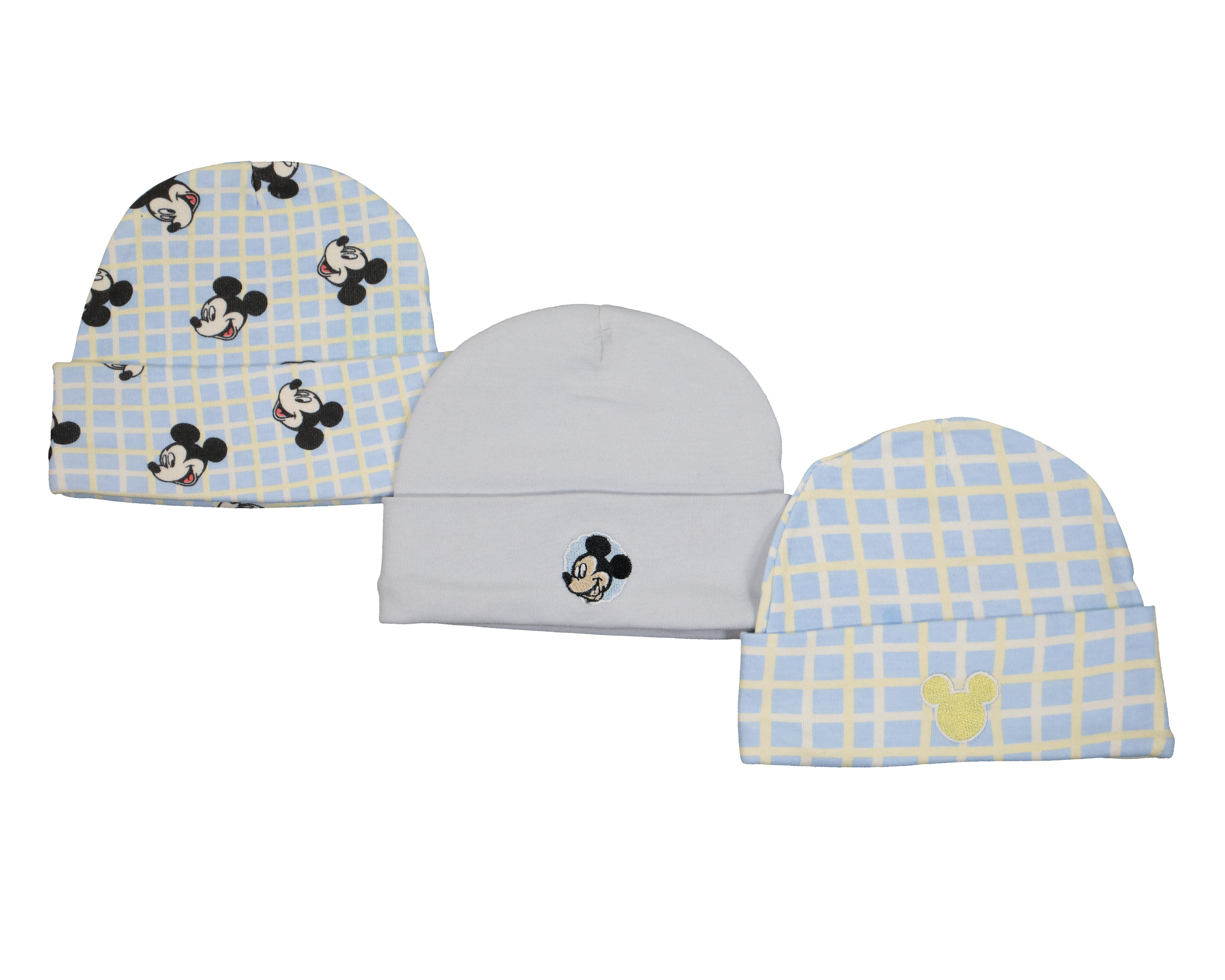 Gorro de Algodón Disney Baby Mickey Mouse para Bebé Niño 3 Piezas $69