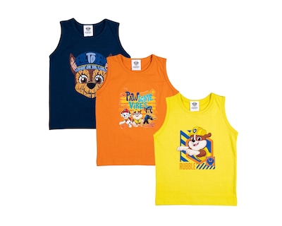 Foto 1 | Camiseta Interior Paw Patrol para Bebé Niño 3 Piezas