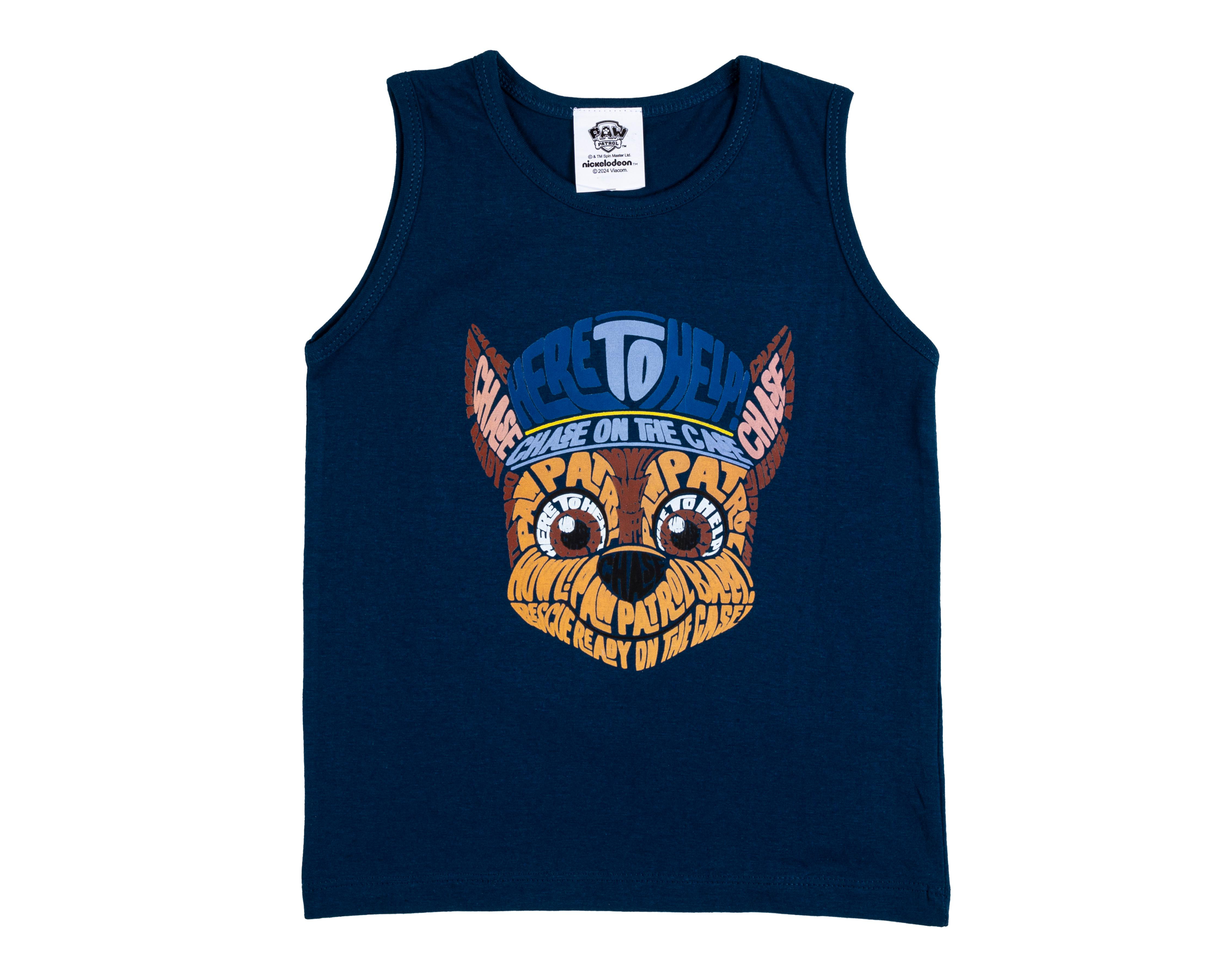 Foto 4 pulgar | Camiseta Interior Paw Patrol para Bebé Niño 3 Piezas
