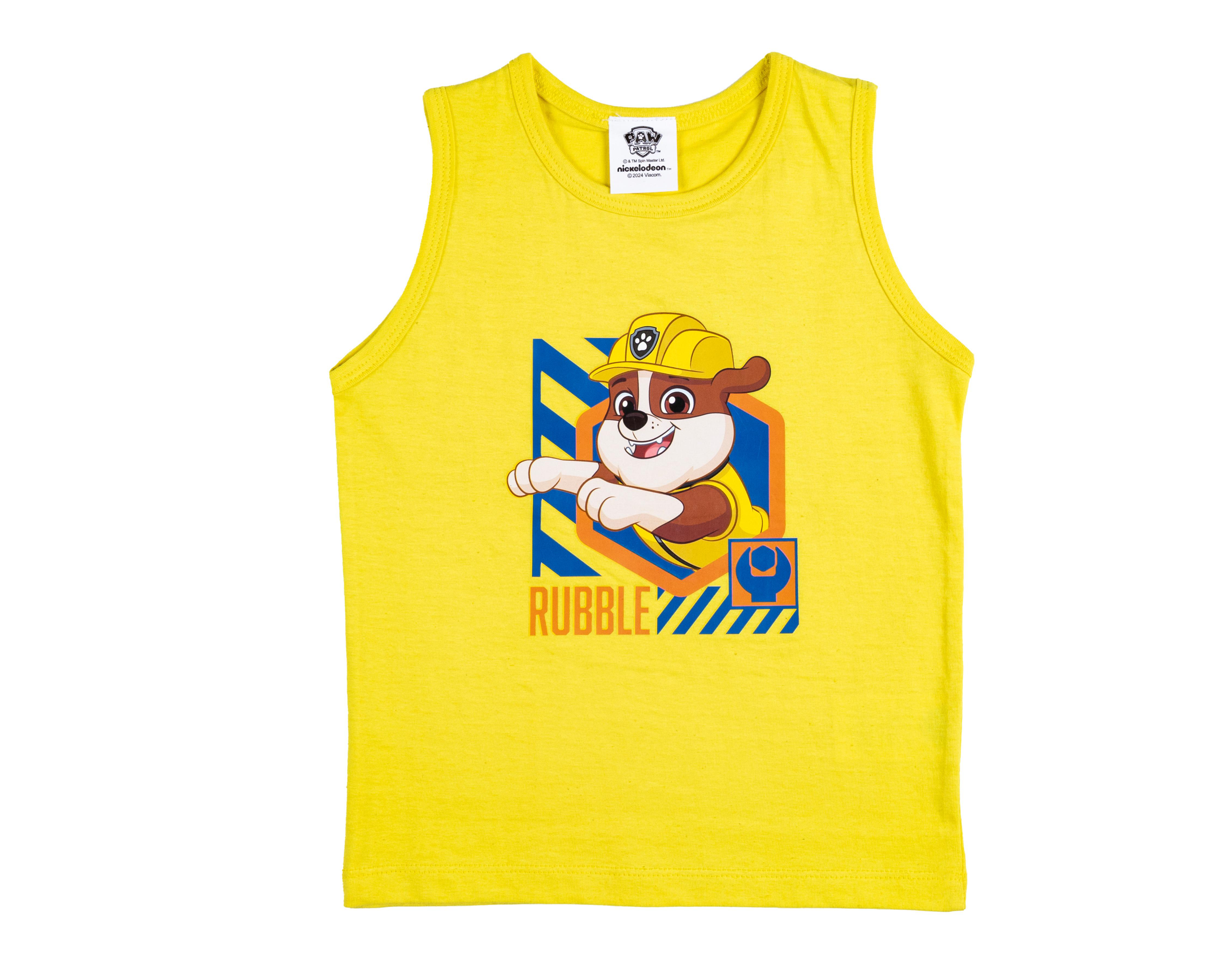 Foto 6 pulgar | Camiseta Interior Paw Patrol para Bebé Niño 3 Piezas