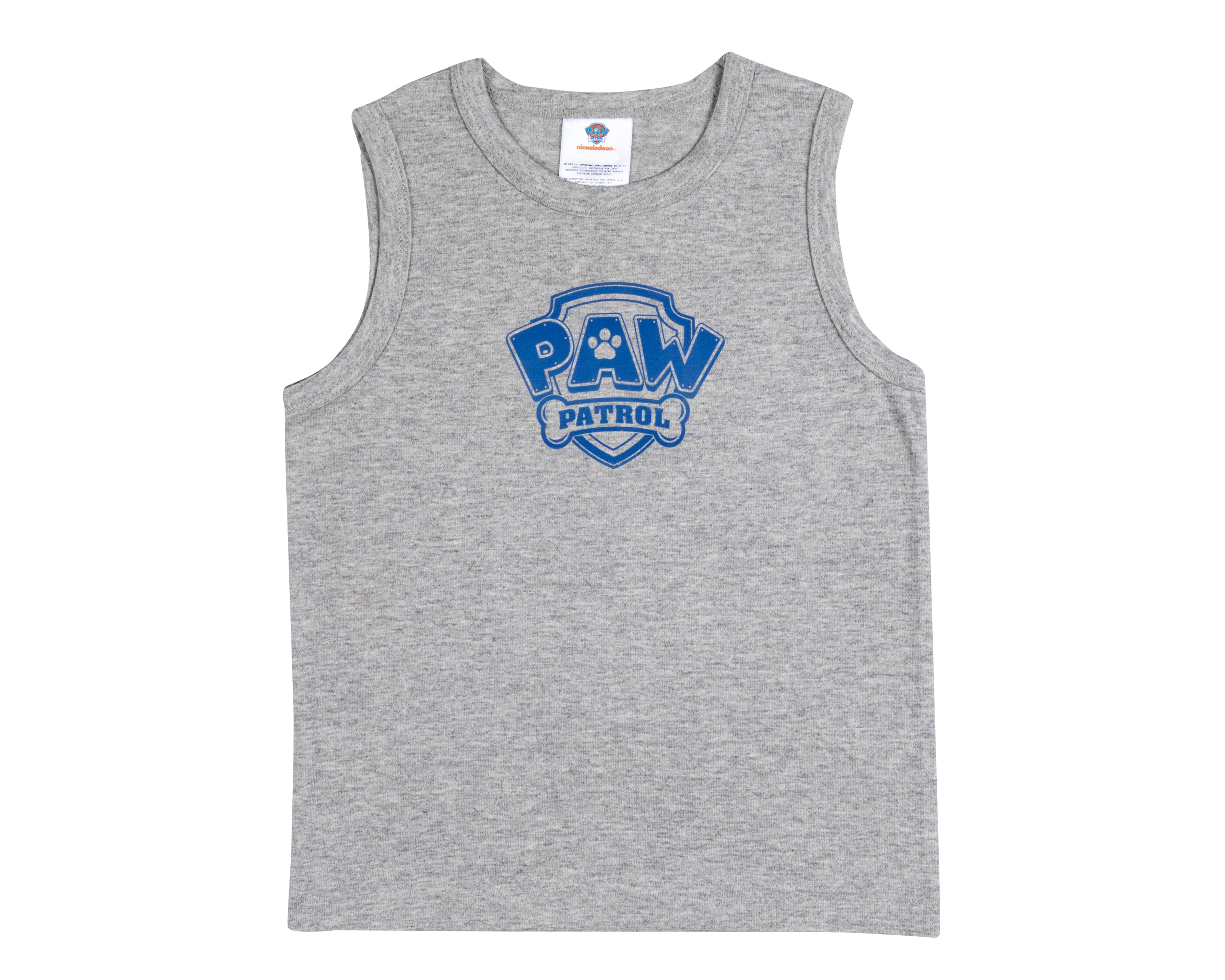 Foto 4 pulgar | Camiseta Interior Paw Patrol para Bebé Niño 3 Piezas
