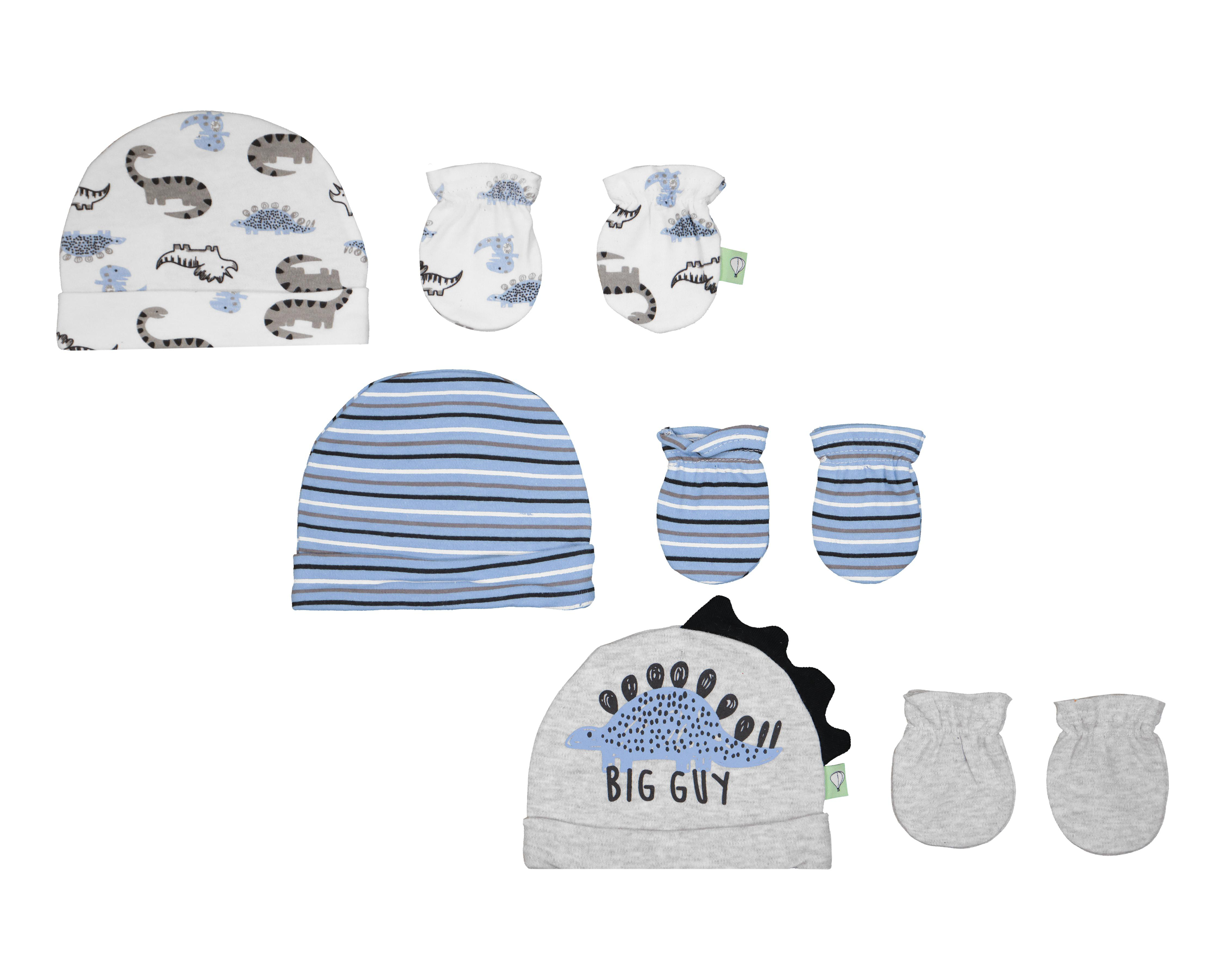 Gorro y Calcetas Baby Colors para Bebé Niño 6 Piezas