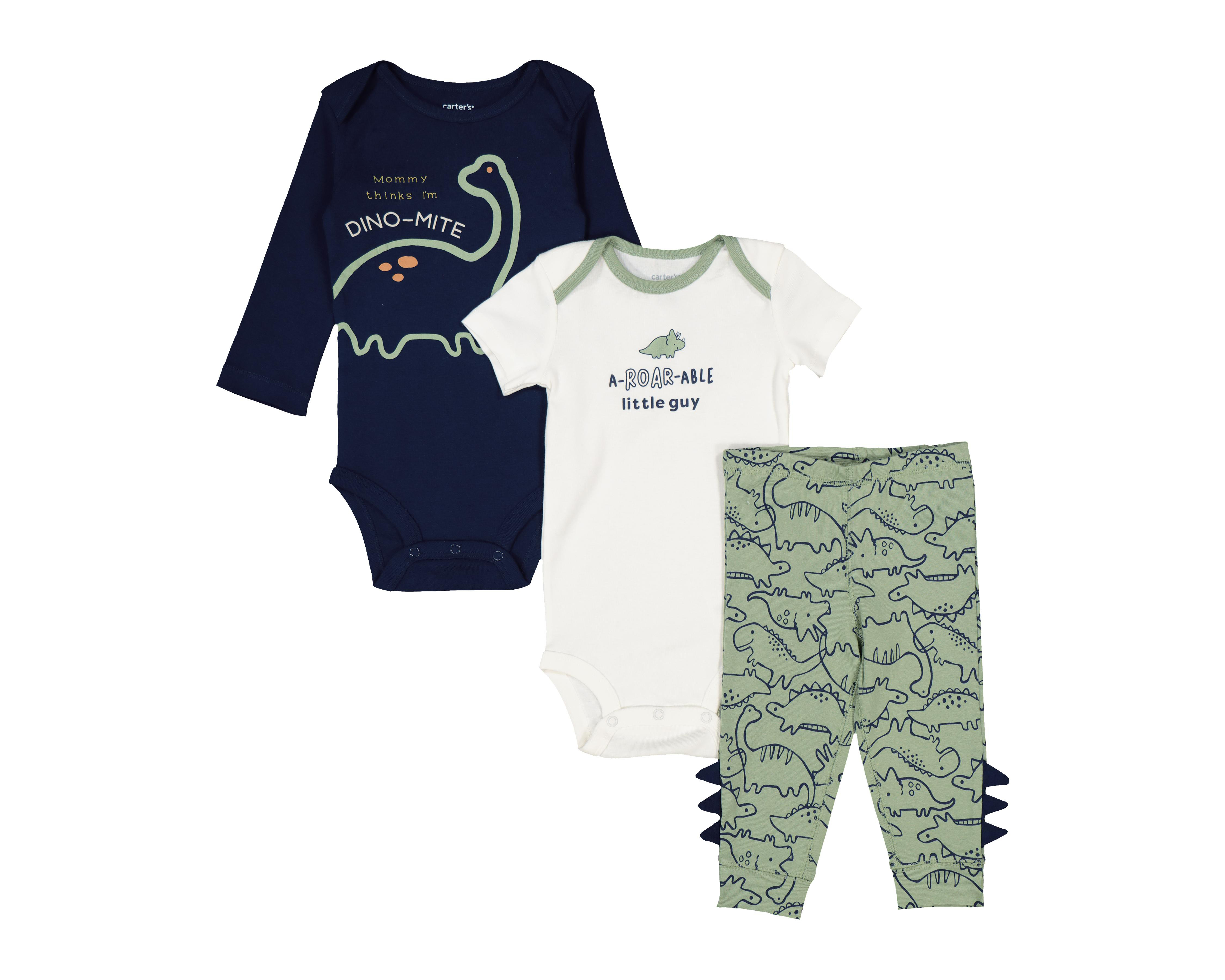 Conjunto Carter's de Algodón para Bebé Niño 3 Piezas