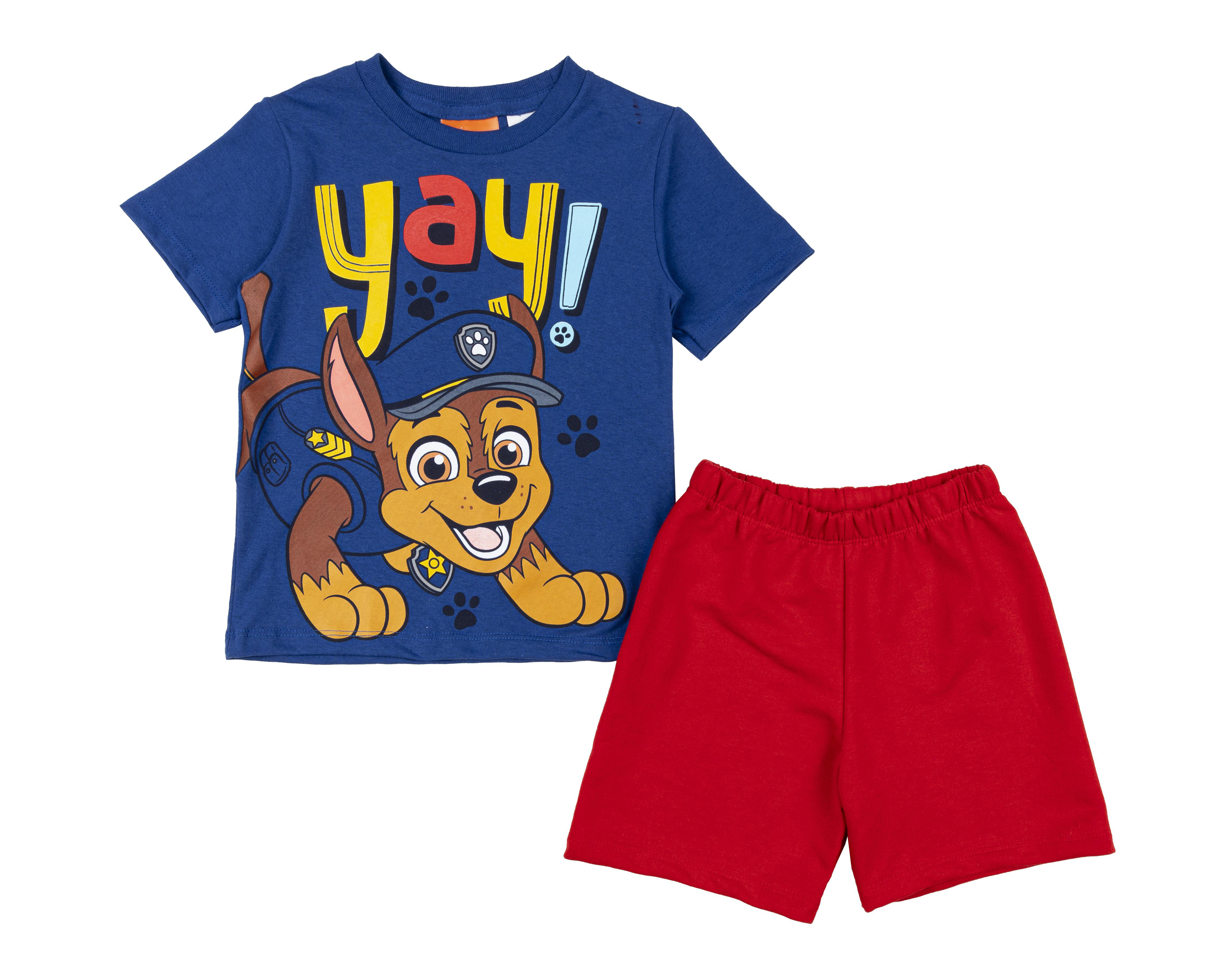 Foto 2 pulgar | Playera y Short Paw Patrol Chase para Bebé Niño