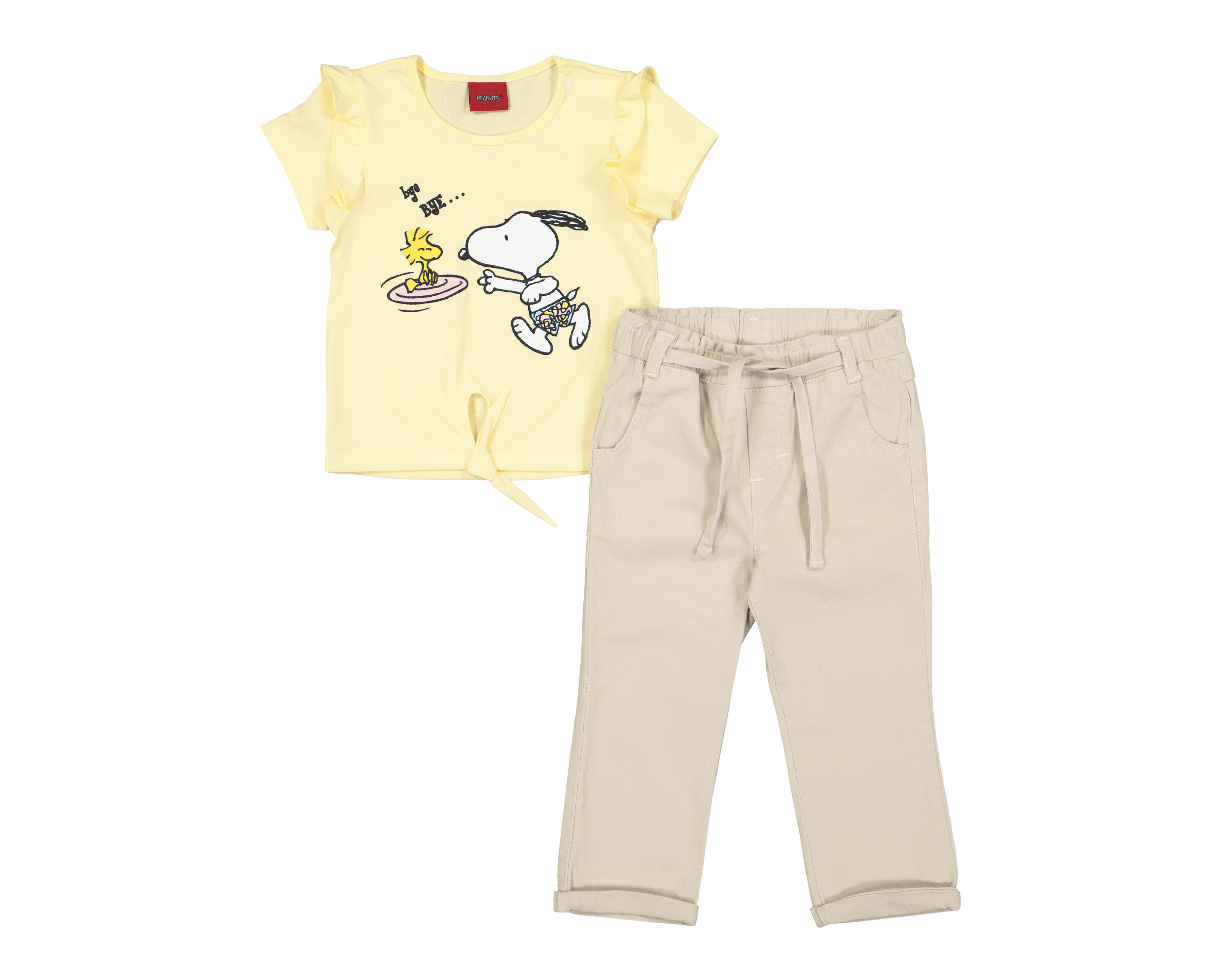 Foto 2 pulgar | Conjunto de Pantalón y Playera Peanuts para Niña
