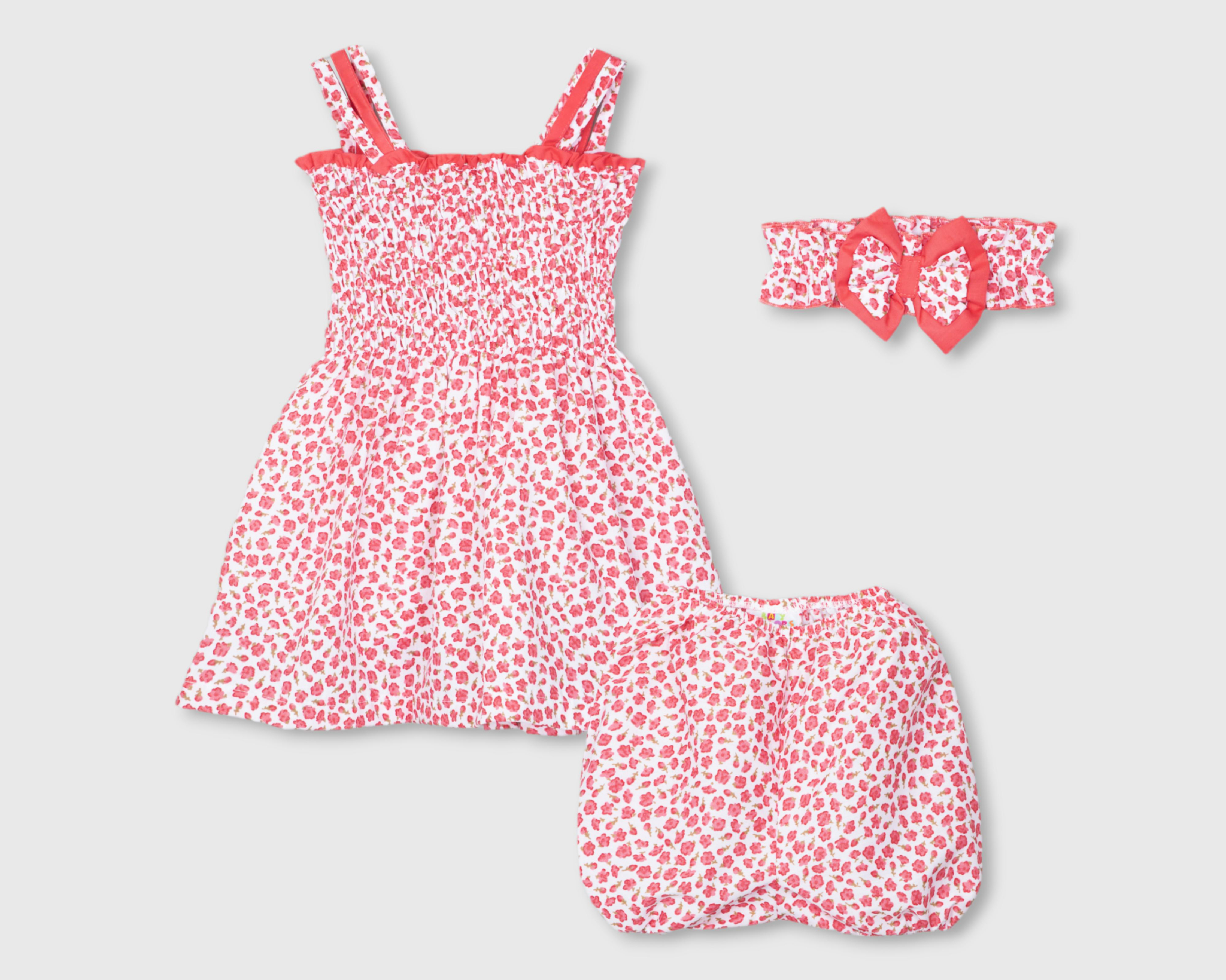 Vestido Baby Colors para Bebé Niña 3 Piezas $219