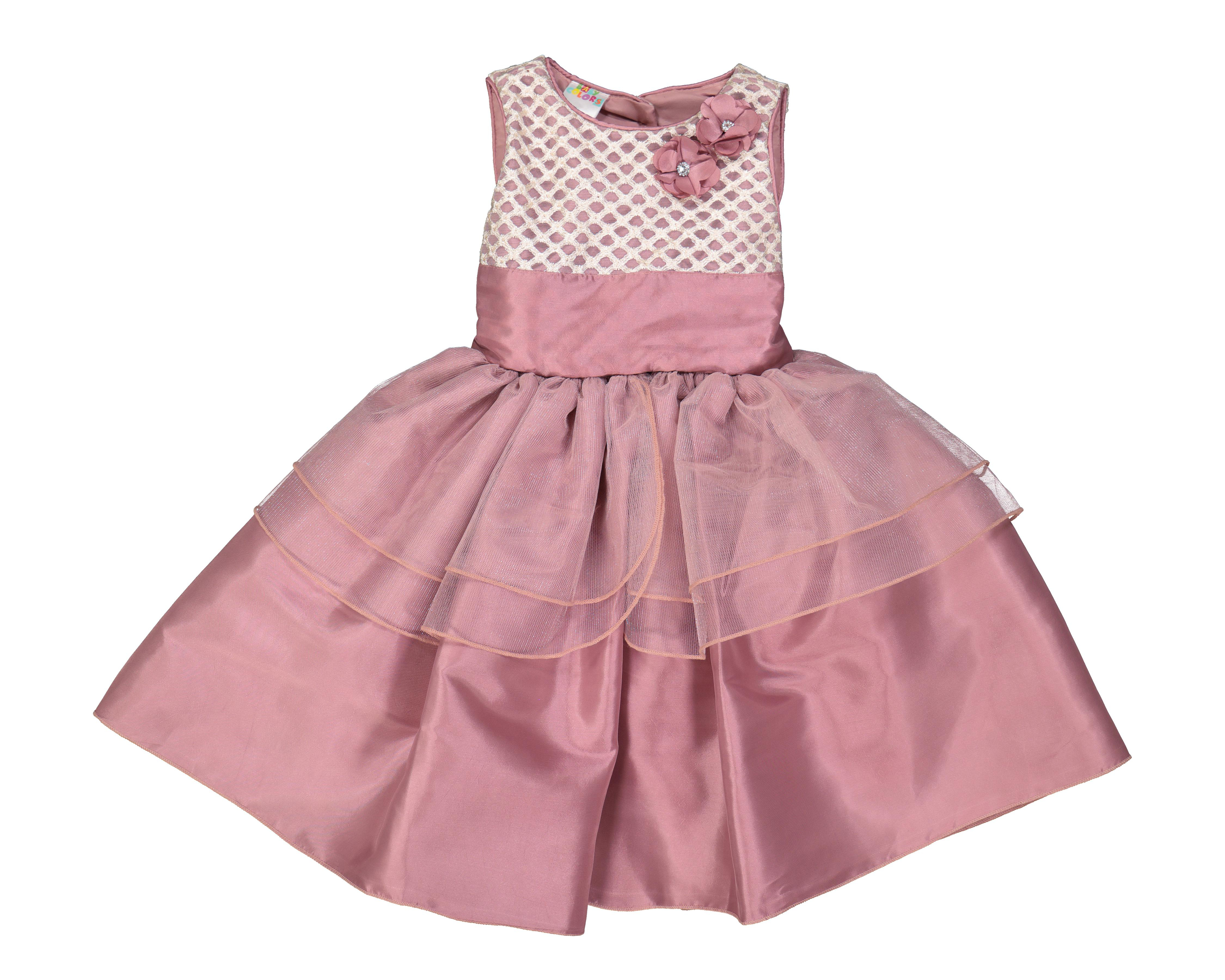 Vestido para Bebé Baby Colors Rosa