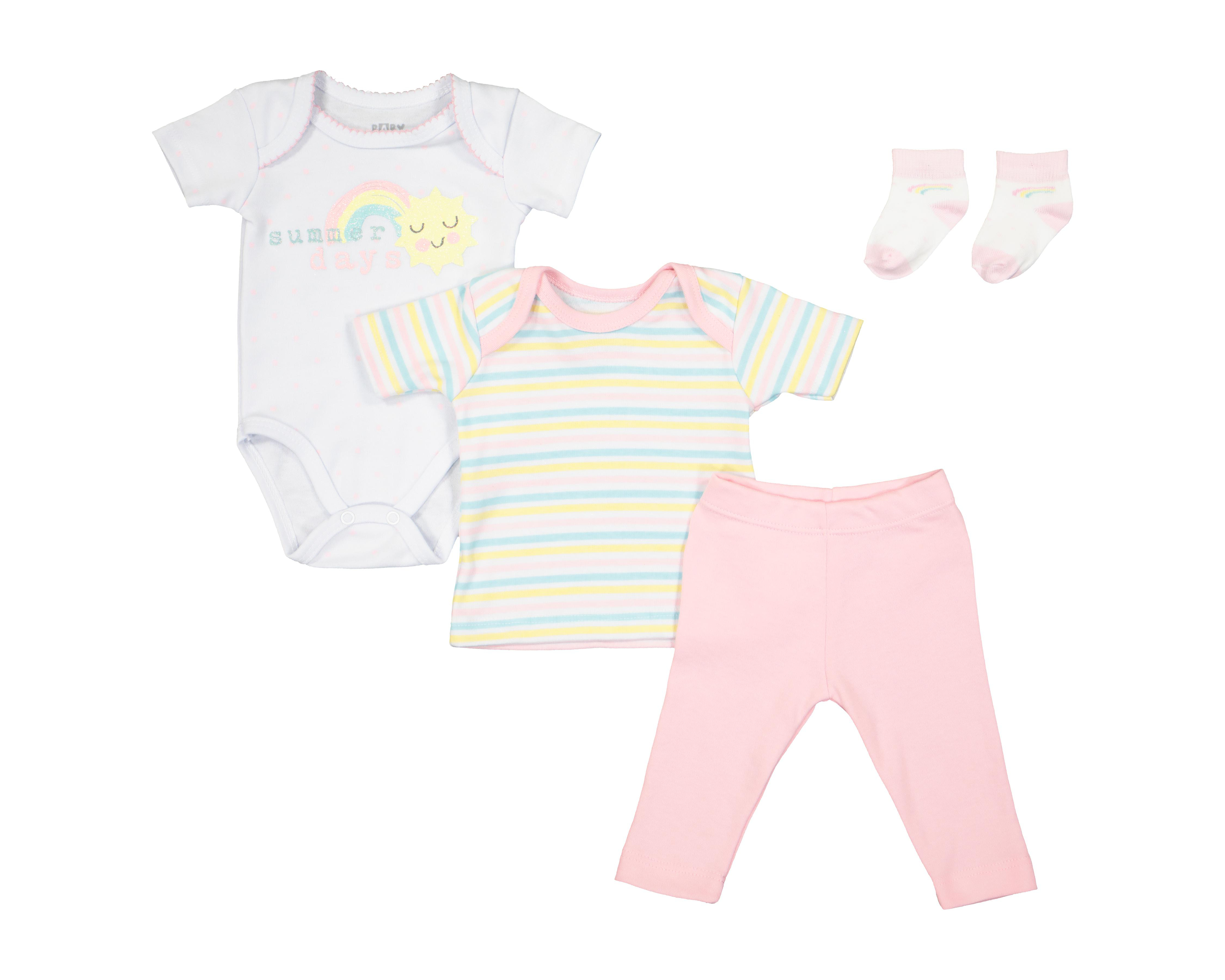 Conjunto Baby Colors para Bebé Niña 4 Piezas