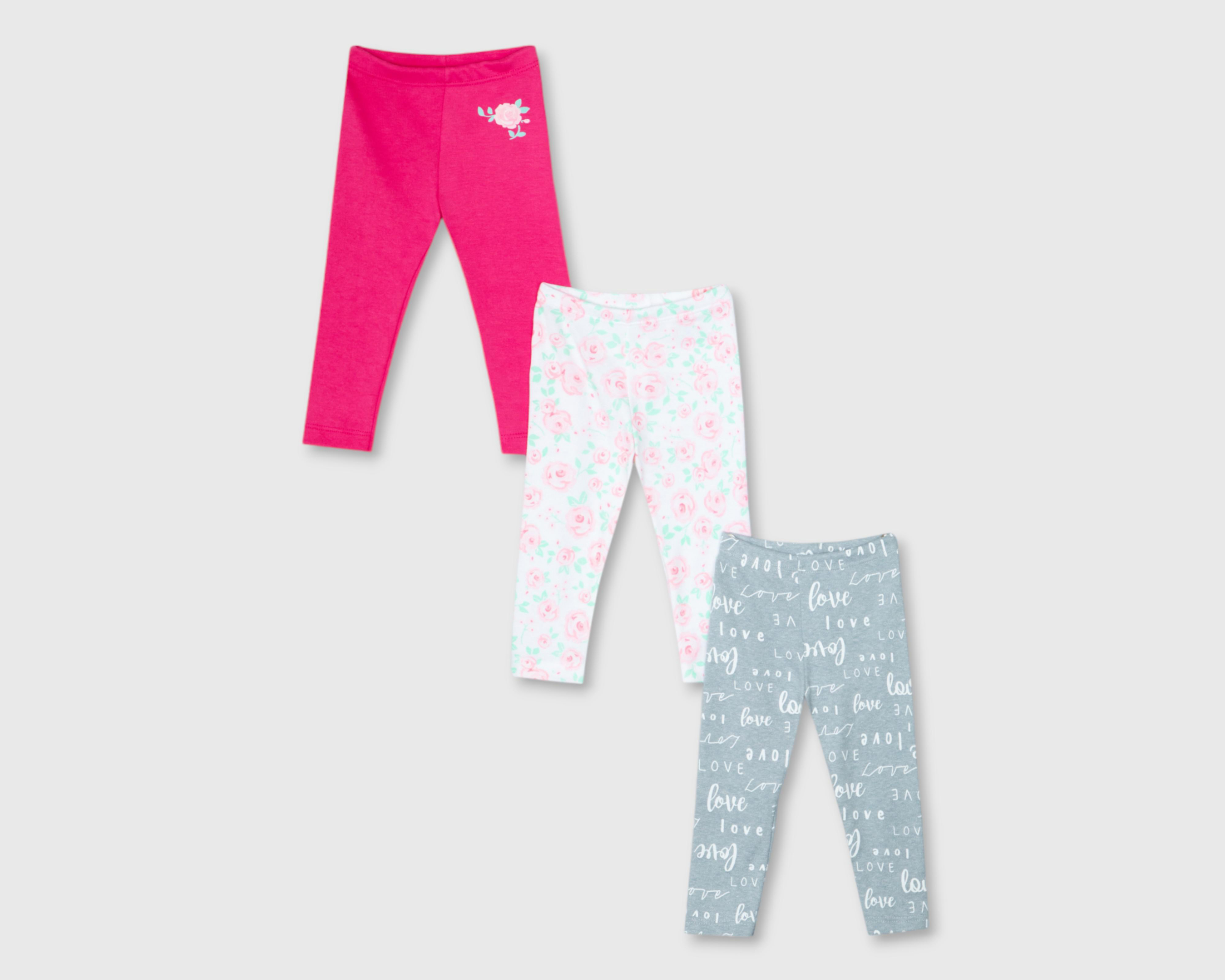 Pantalón Baby Colors para Bebé Niña 3 Piezas