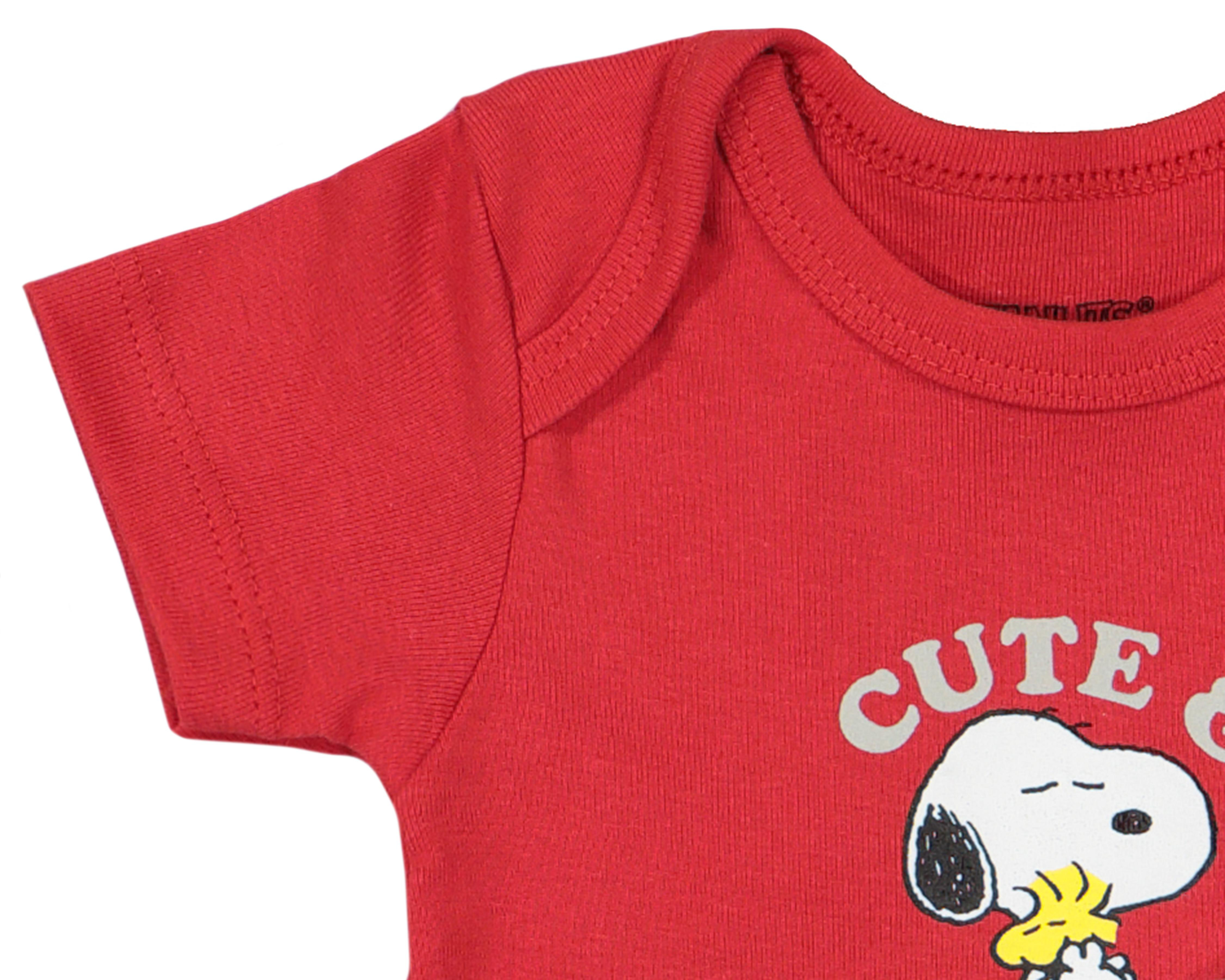 Foto 4 | Pañalero Peanuts de Algodón para Bebé Niño 3 Piezas