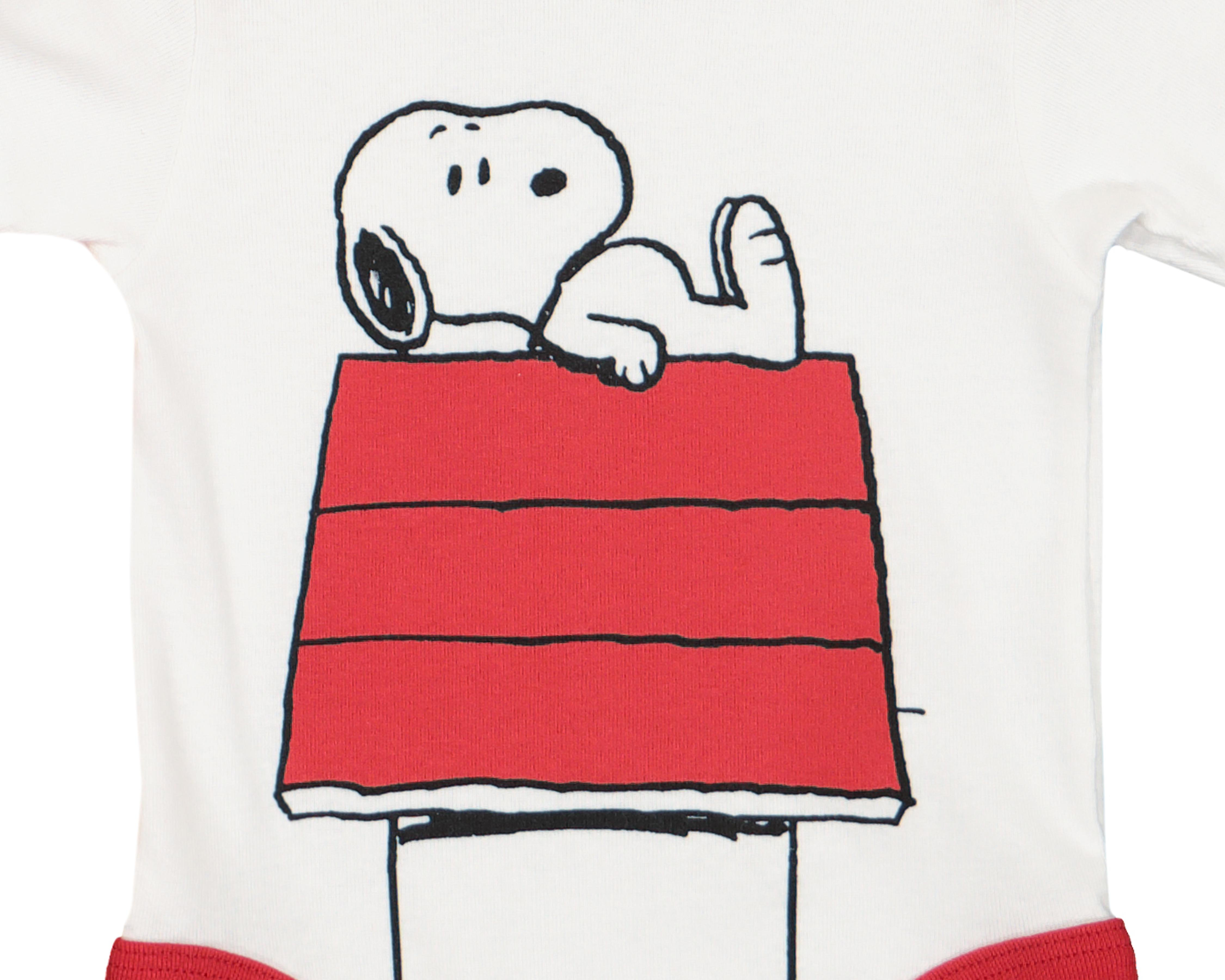 Foto 5 | Pañalero Peanuts de Algodón para Bebé Niño 3 Piezas
