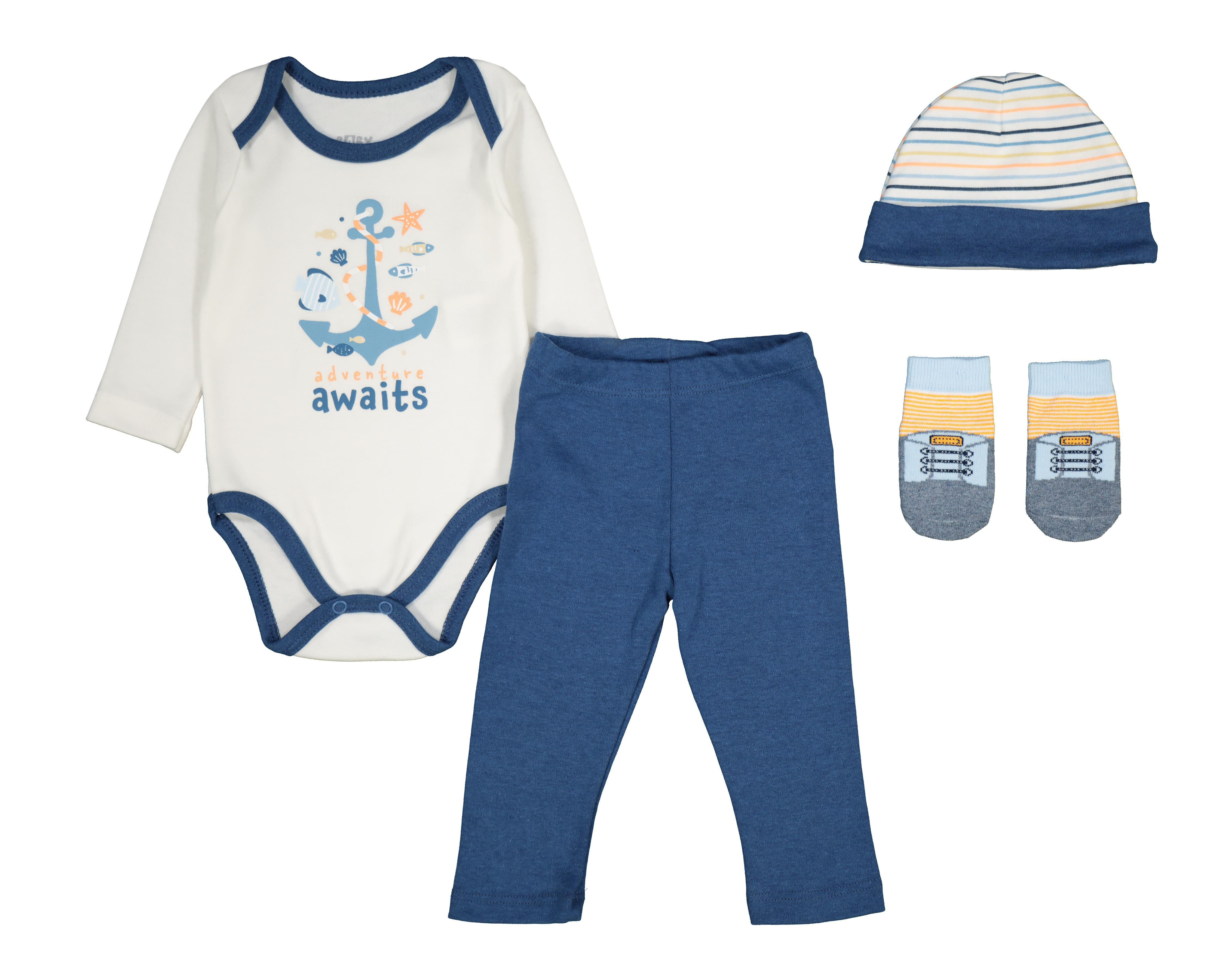 Conjunto Baby Colors para Bebé Niño 4 Piezas