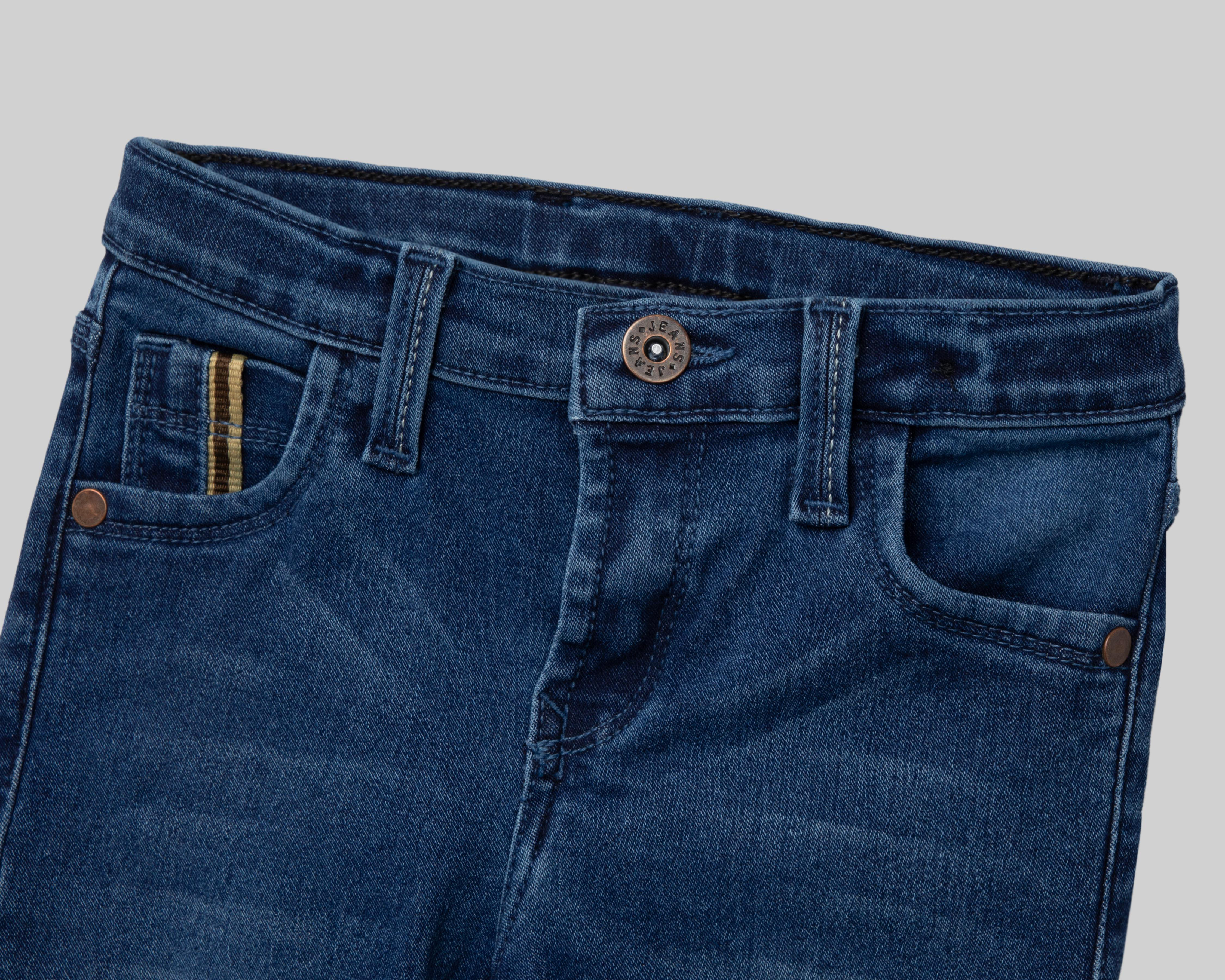 Foto 4 pulgar | Pantalón Baby Colors de Mezclilla para Bebé Niño